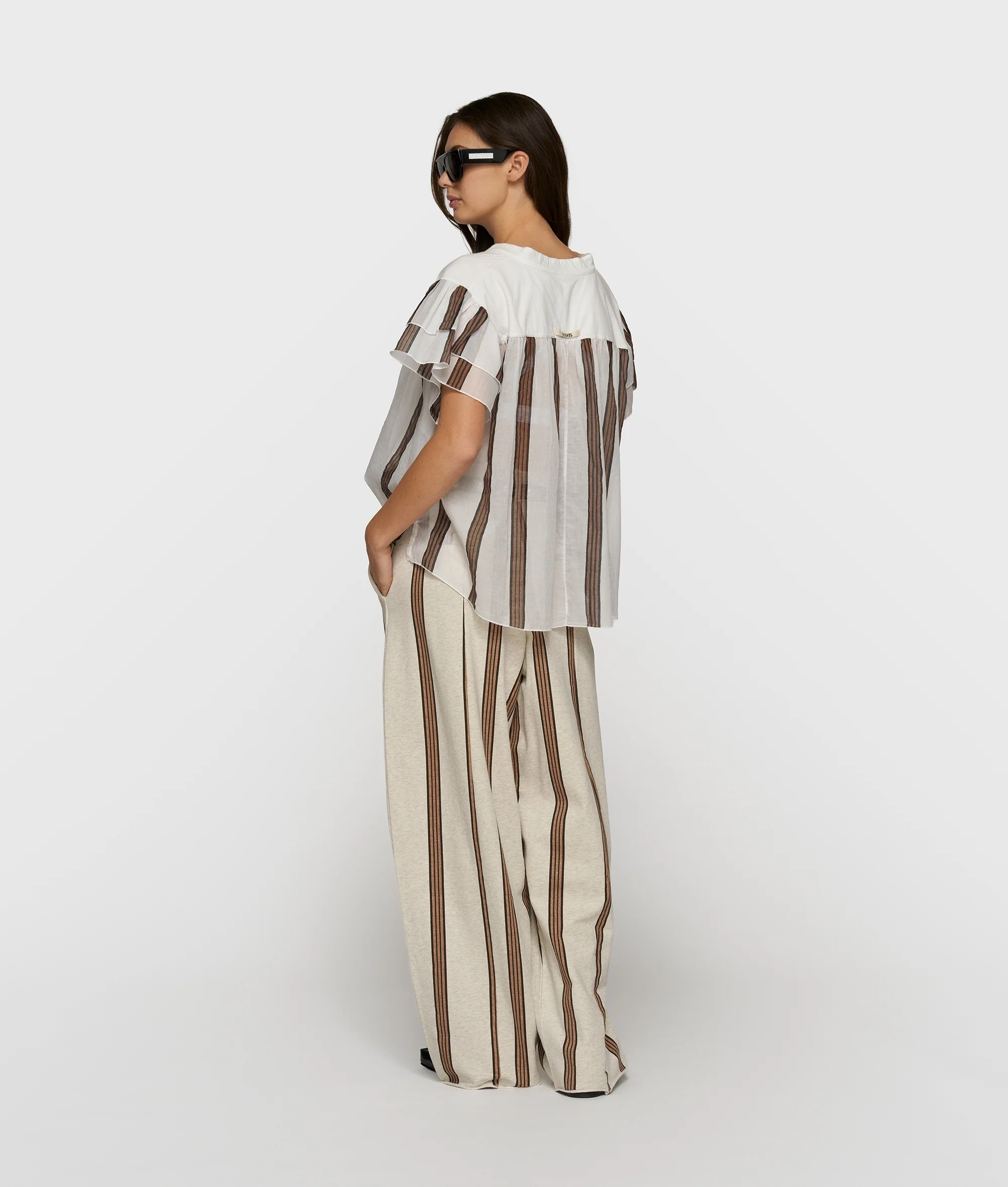 a-line top stripes | ecru - Image 4
