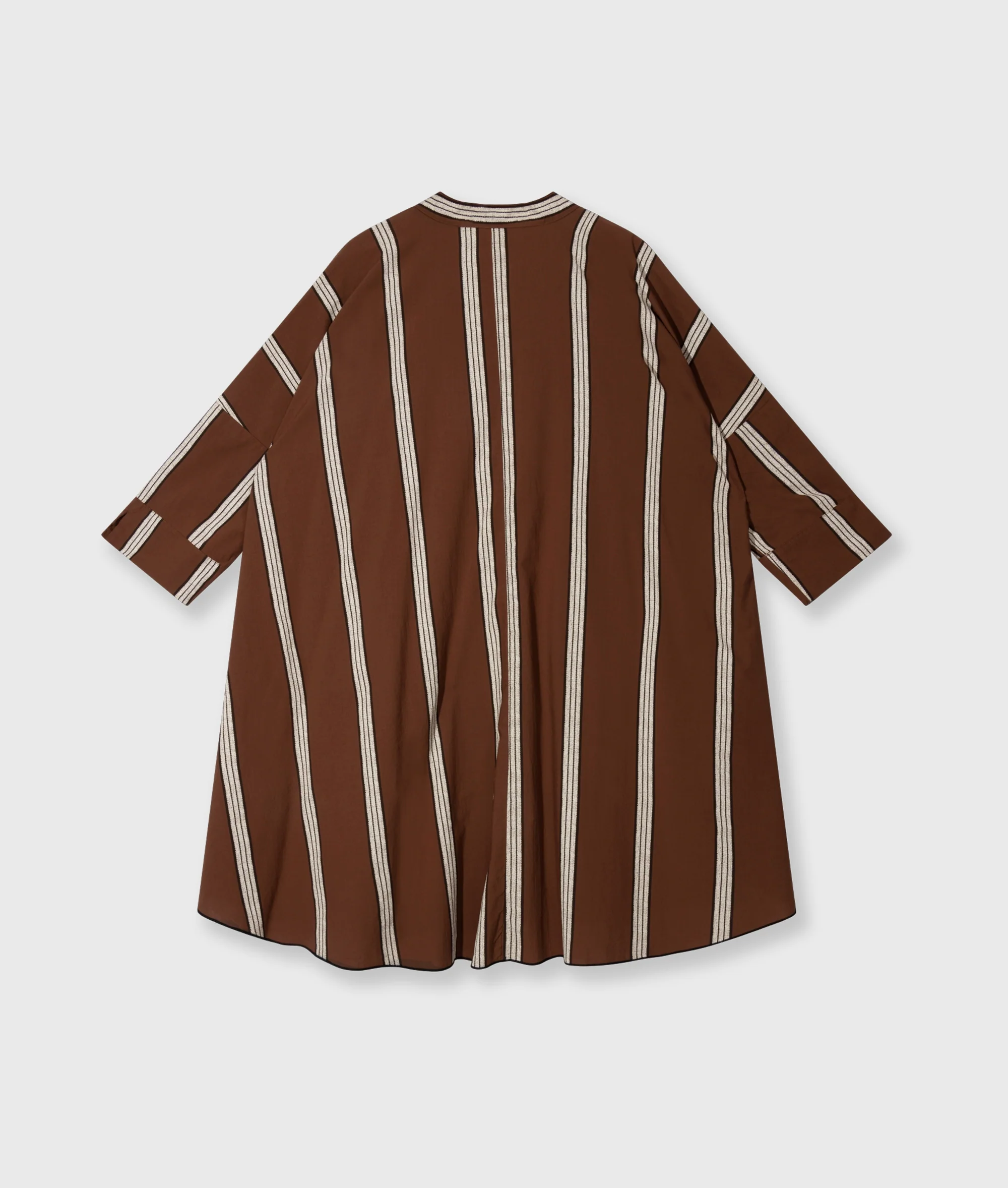 a-line tunic stripes | deep brown - Image 7