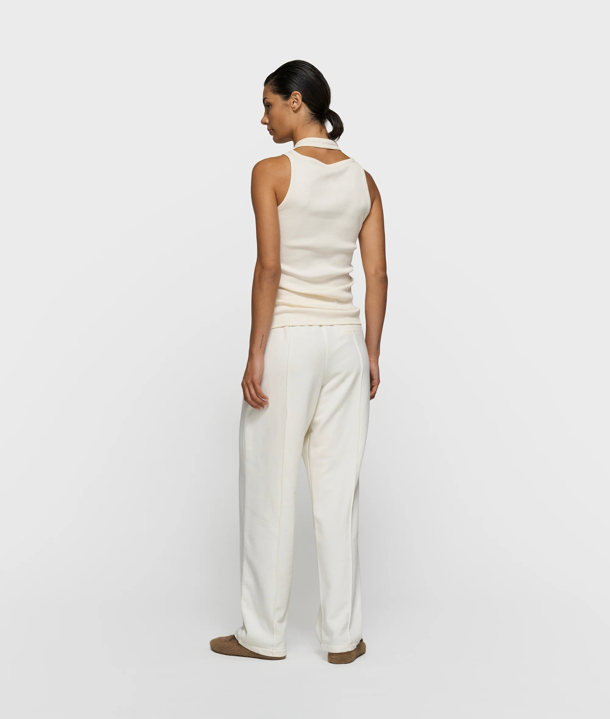 a-symmetric rib top | ecru - Image 4