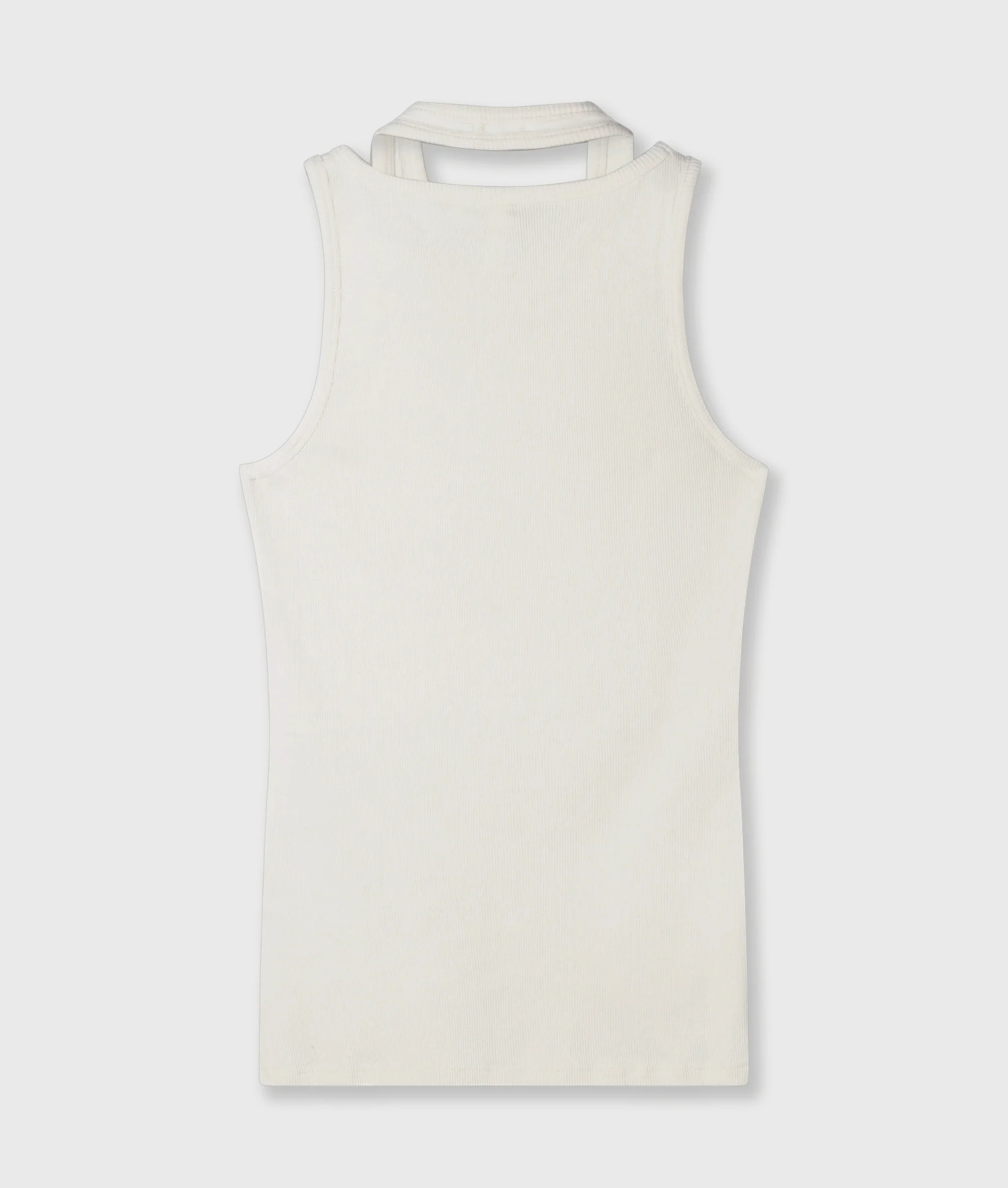 a-symmetric rib top | ecru - Image 7