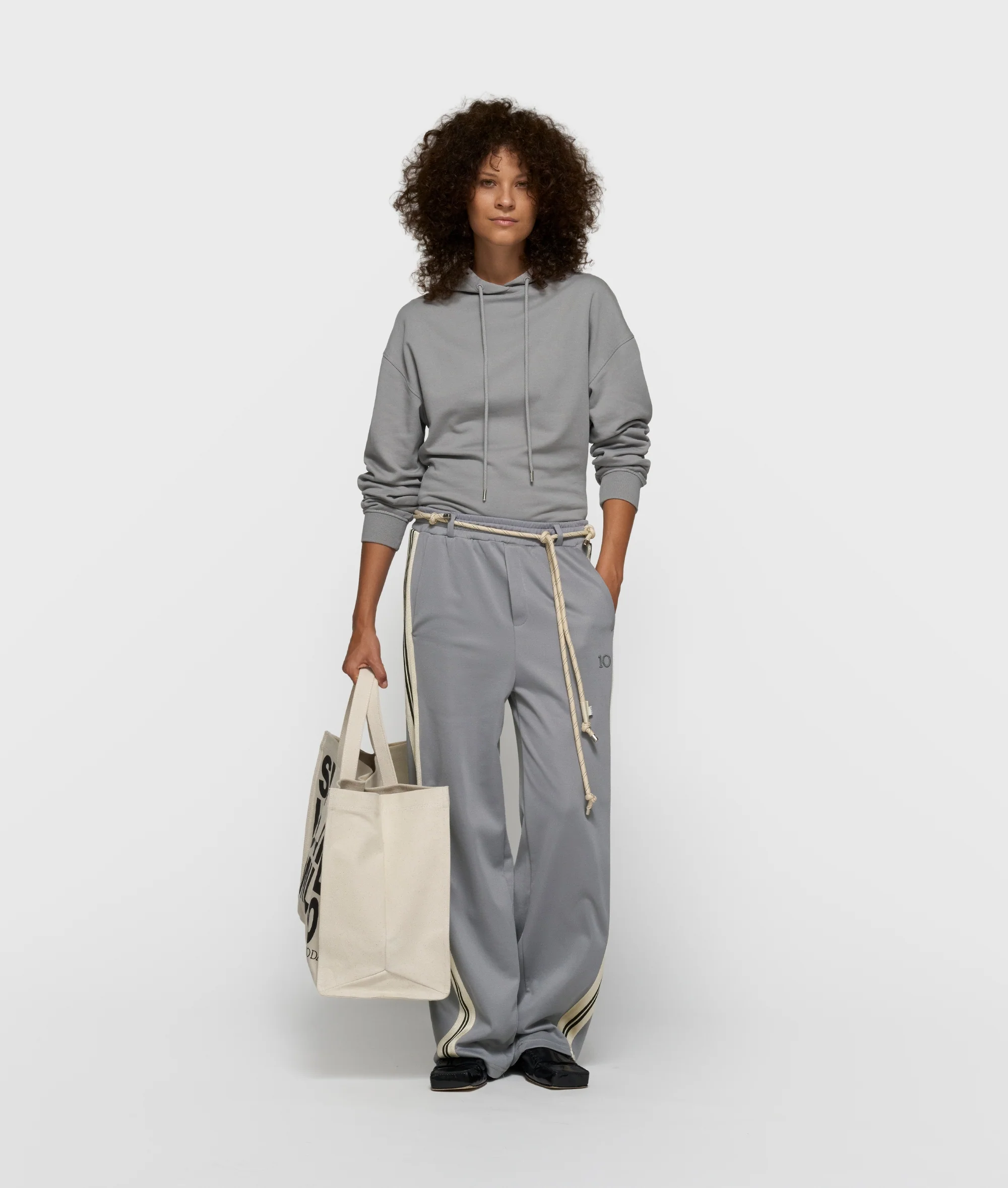 barrel track pants | light graphite