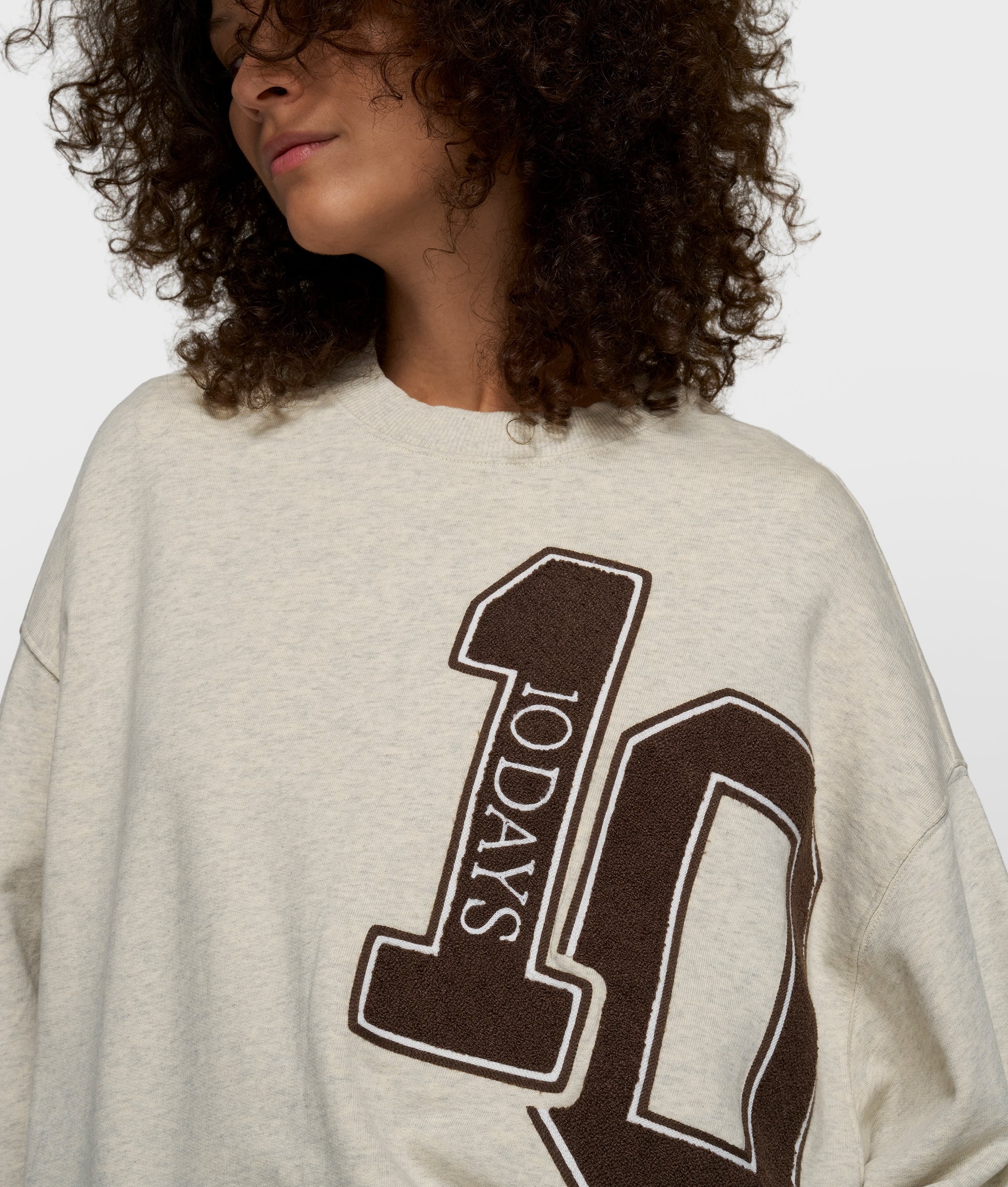 baseball sweater 10 | soft white melee - Image 2