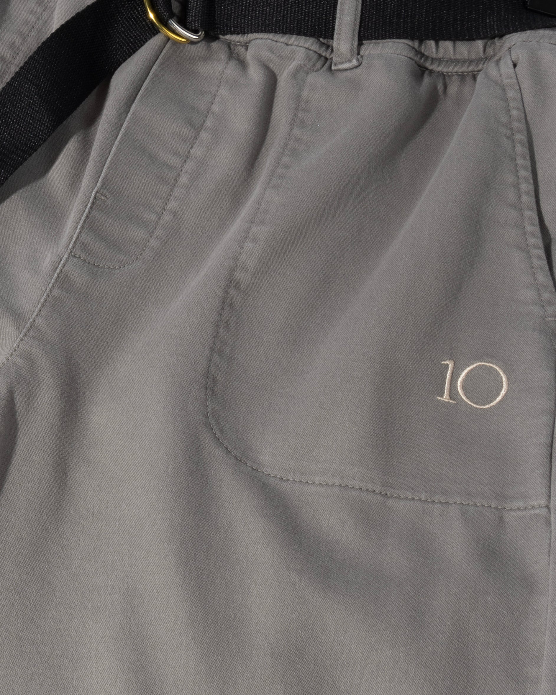 belted pants jog twill | light graphite - Image 8