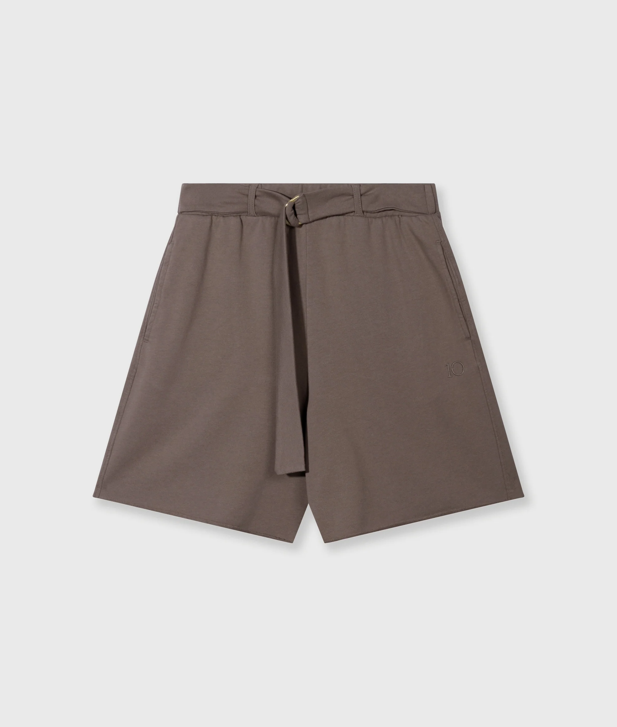 belted shorts fleece | moonrock - Image 5