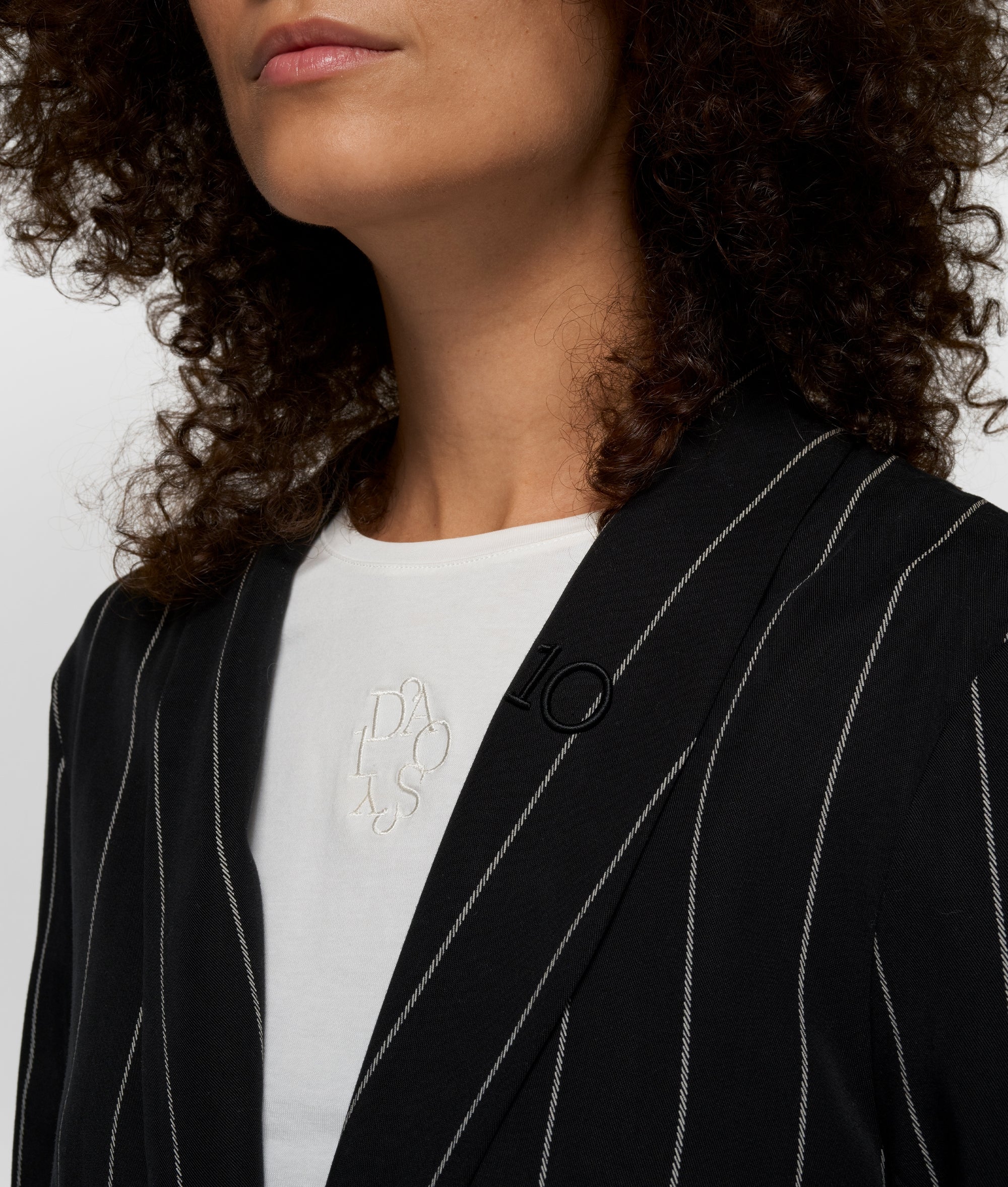 blazer pinstripe | black - Image 2