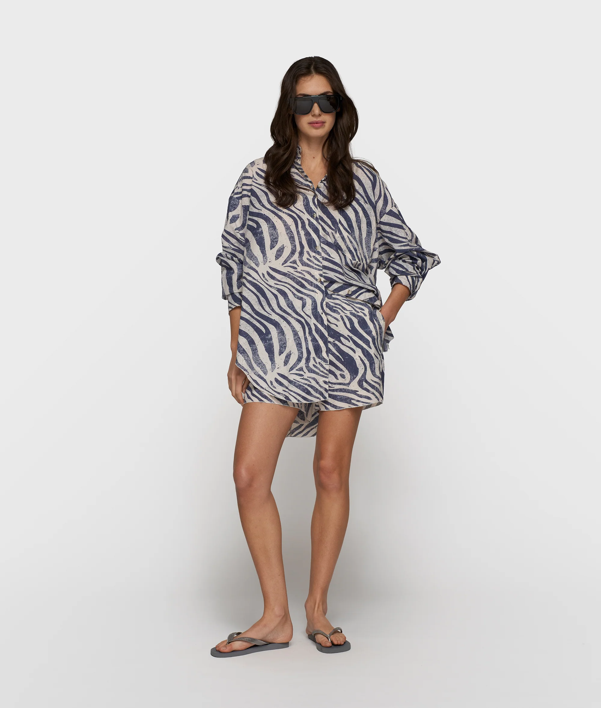 blouse zebra voile | light vanilla - Image 3