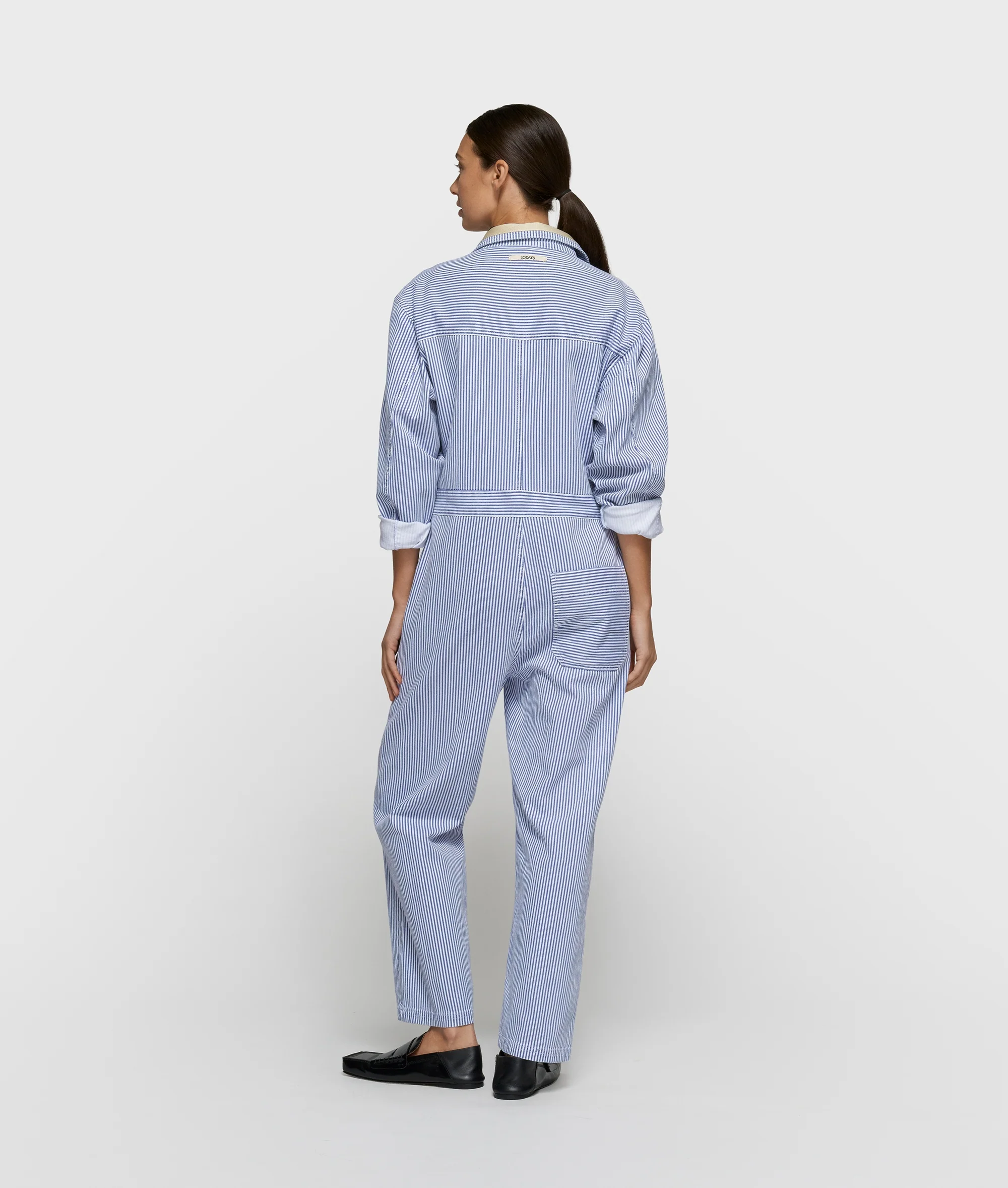 boiler jumpsuit stripes | white/blue - Image 3