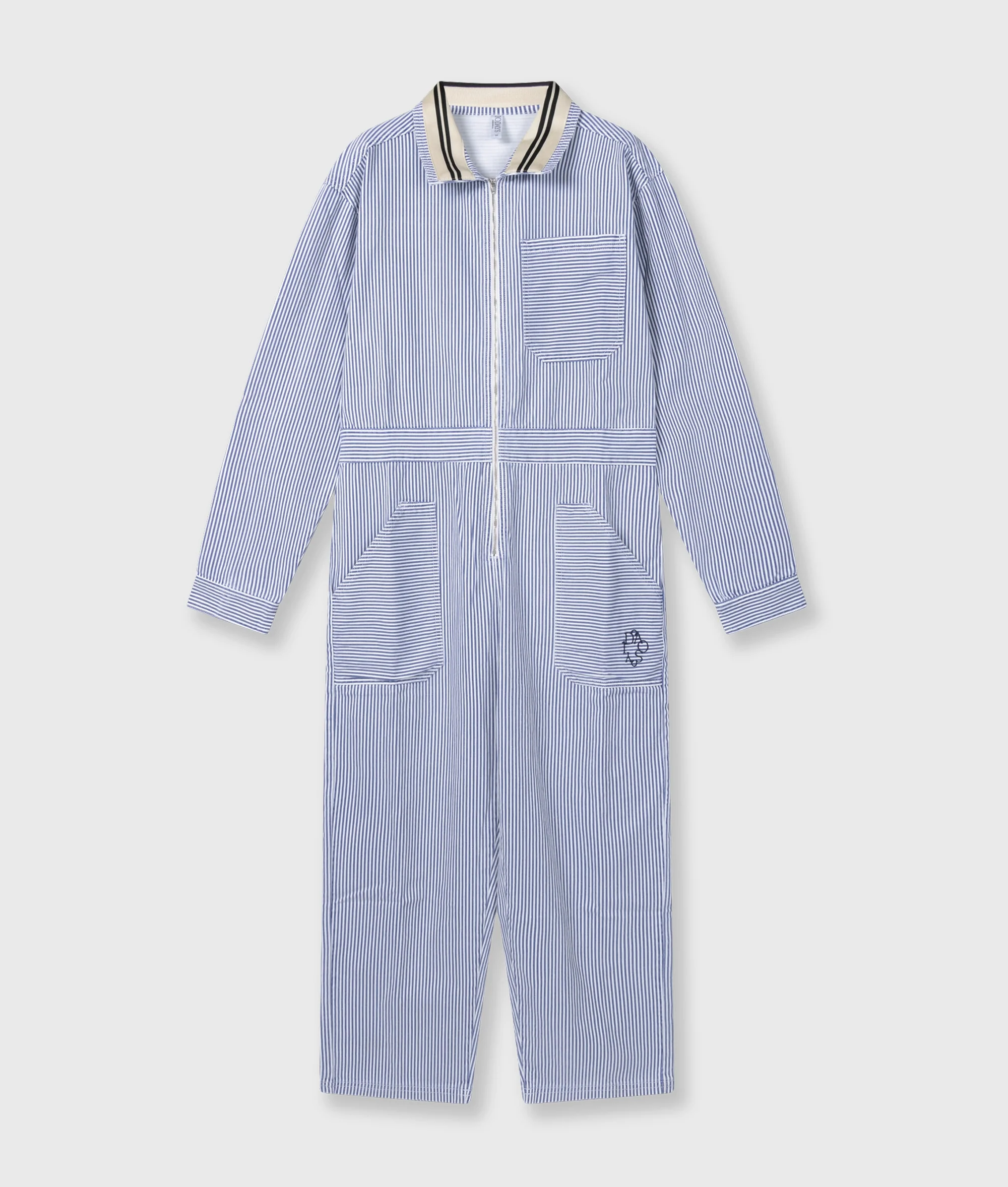boiler jumpsuit stripes | white/blue - Image 6