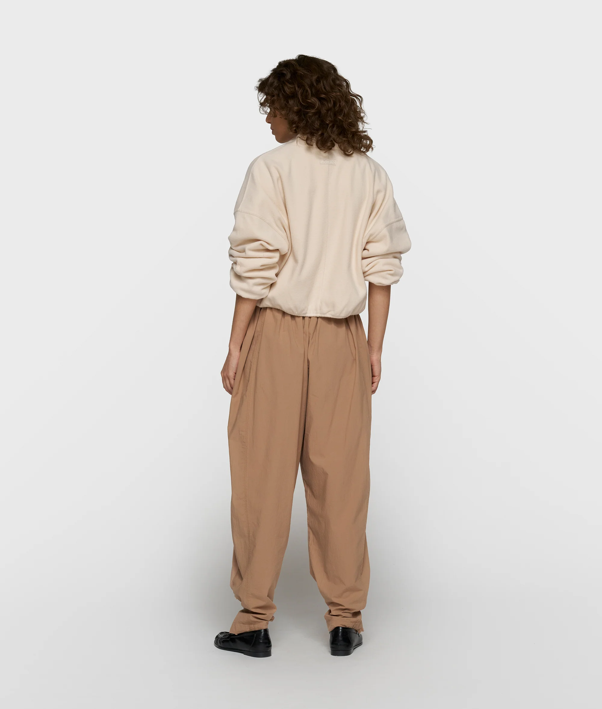 brushed baseball cardigan | powder - Image 4