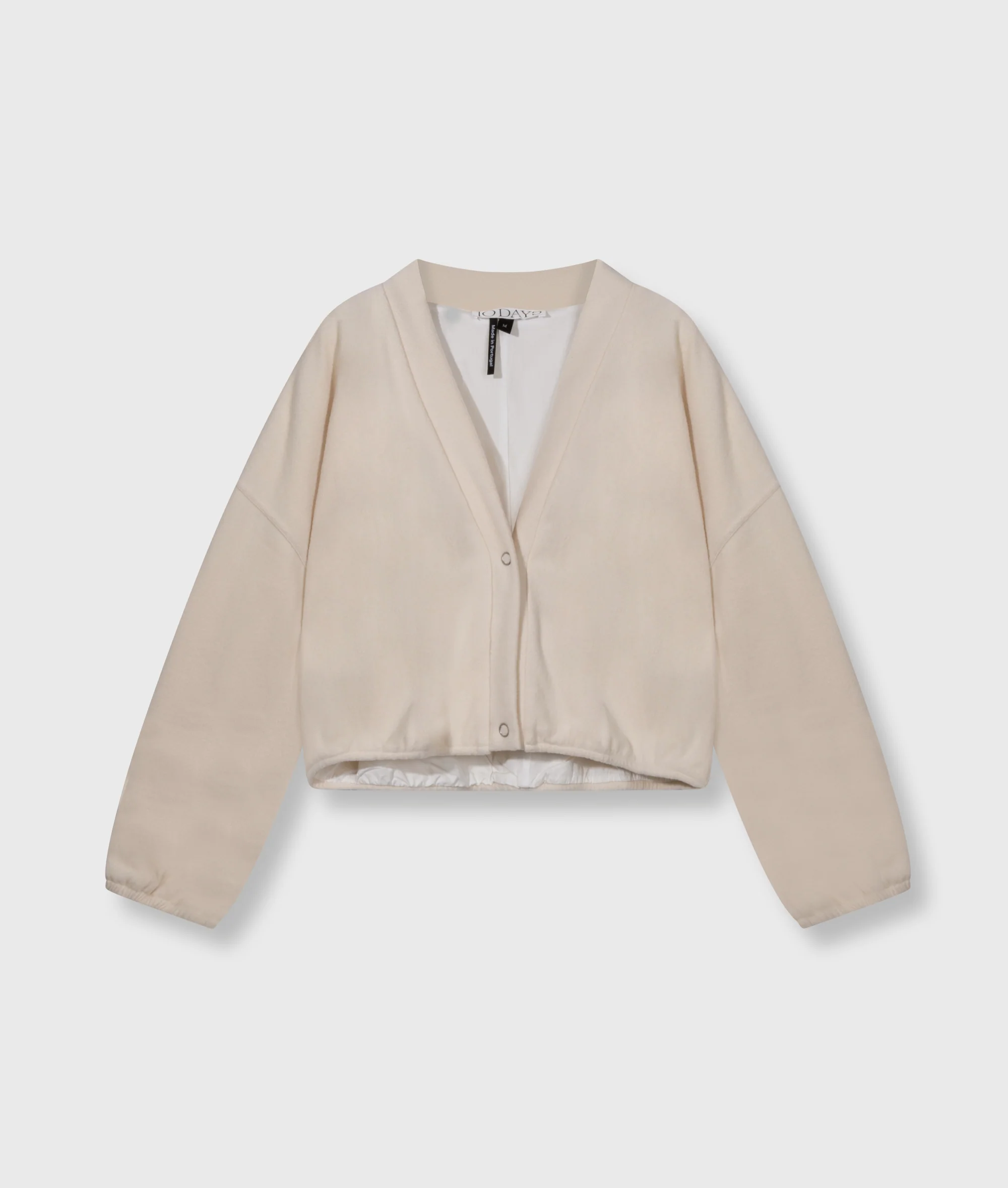 brushed baseball cardigan | powder - Image 5