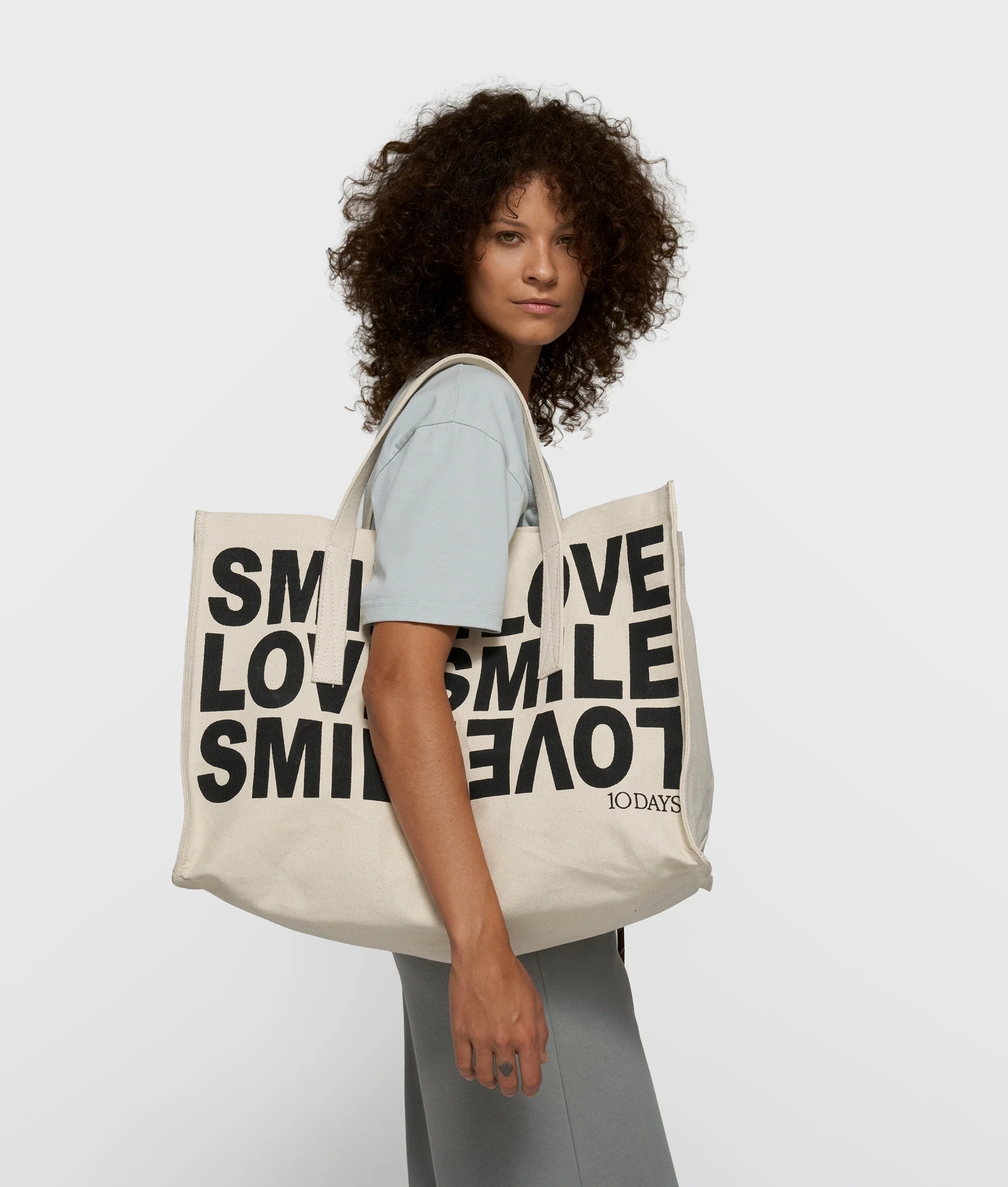 canvas shopper | ecru - Image 2