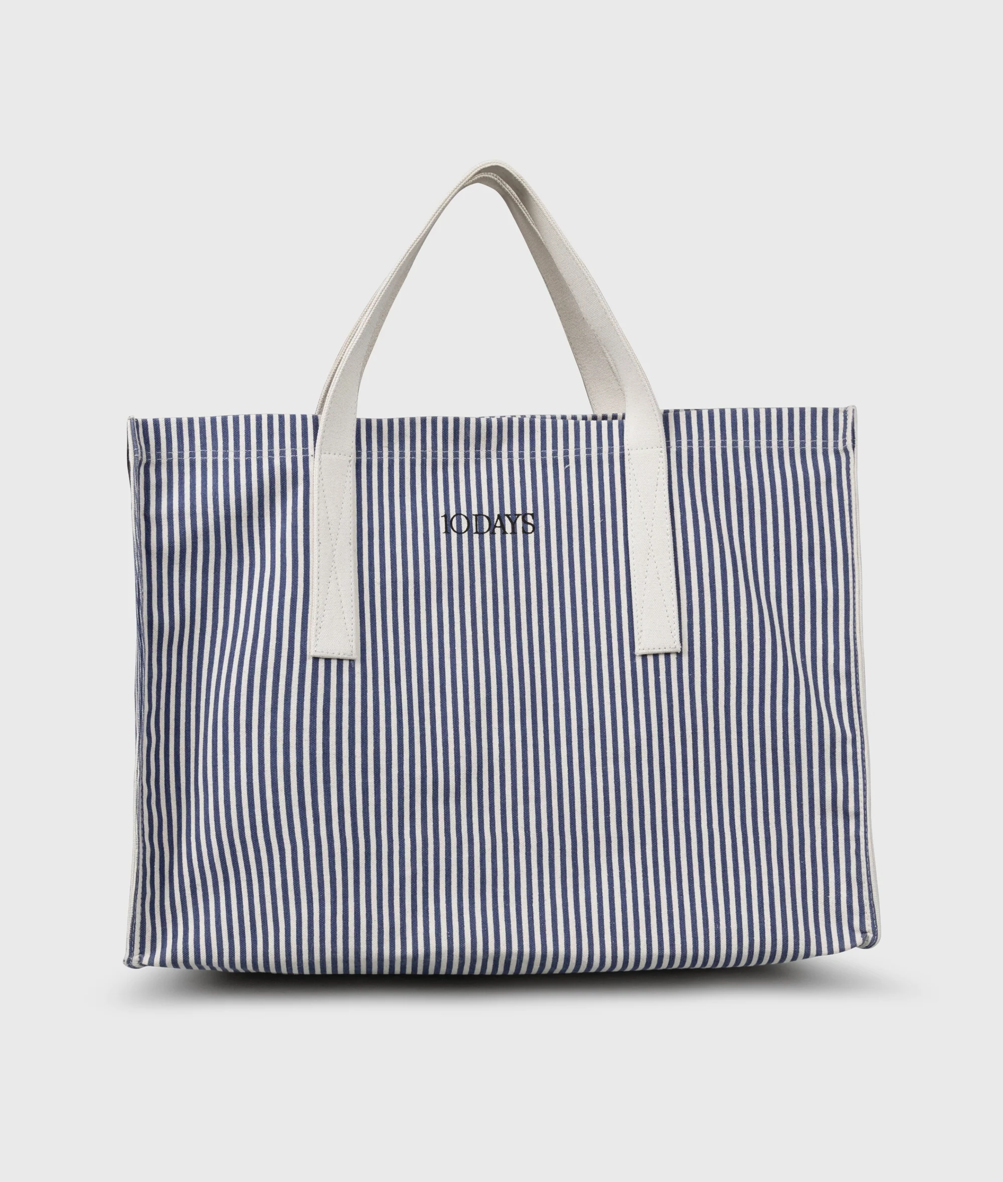 canvas shopper stripes | white/blue - Image 3