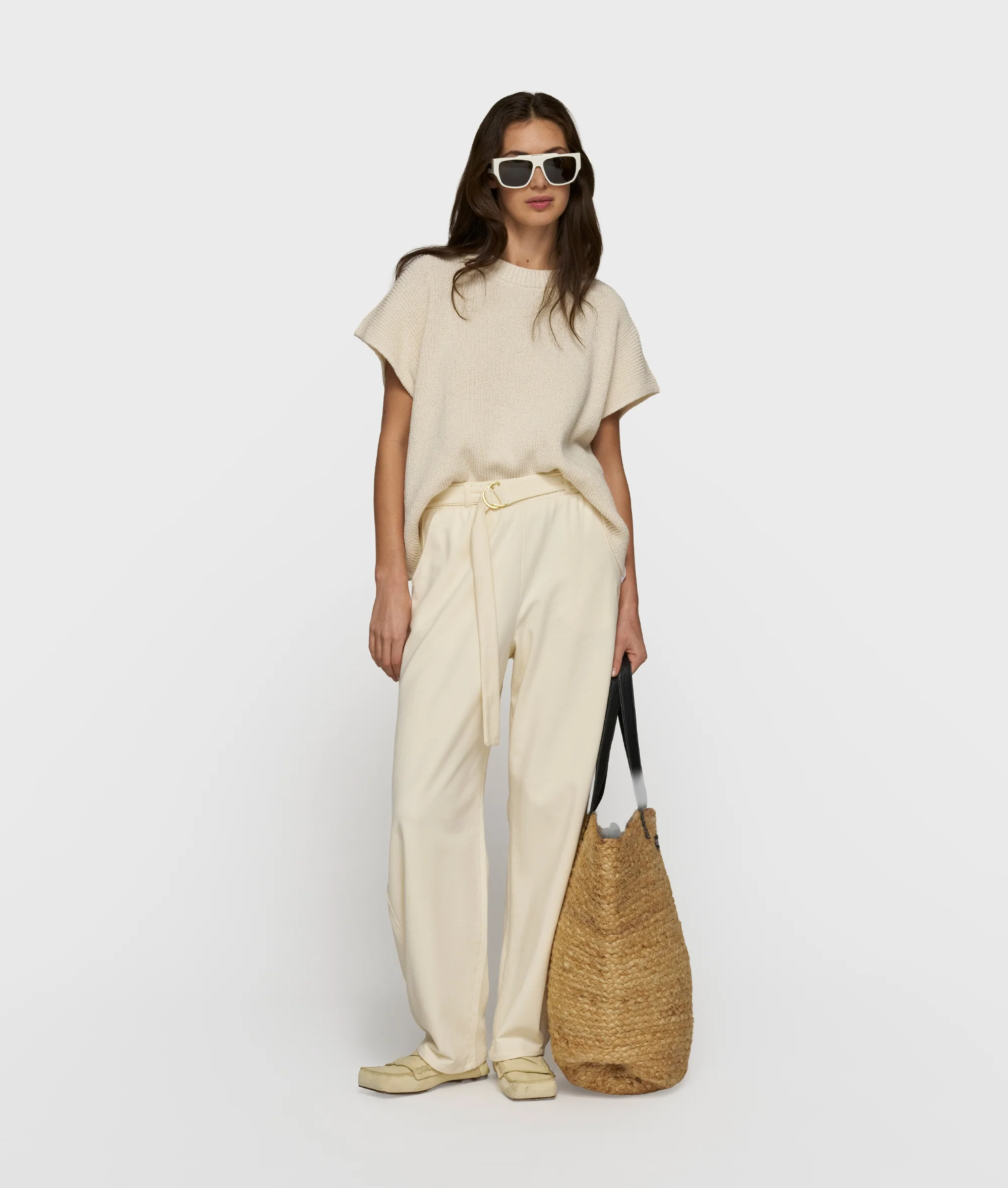 cotton knit top | soft vanilla - Image 3