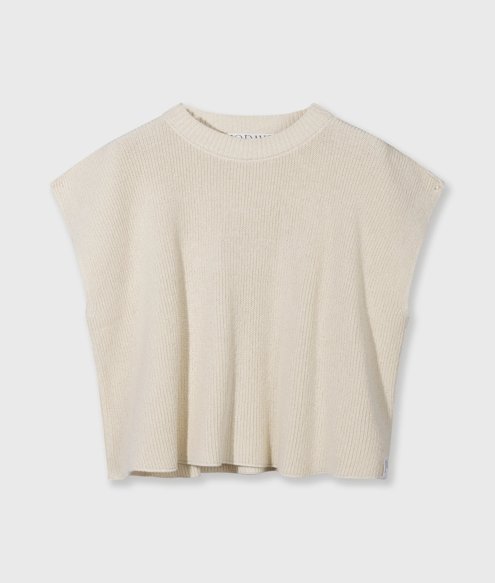 cotton knit top | soft vanilla - Image 5