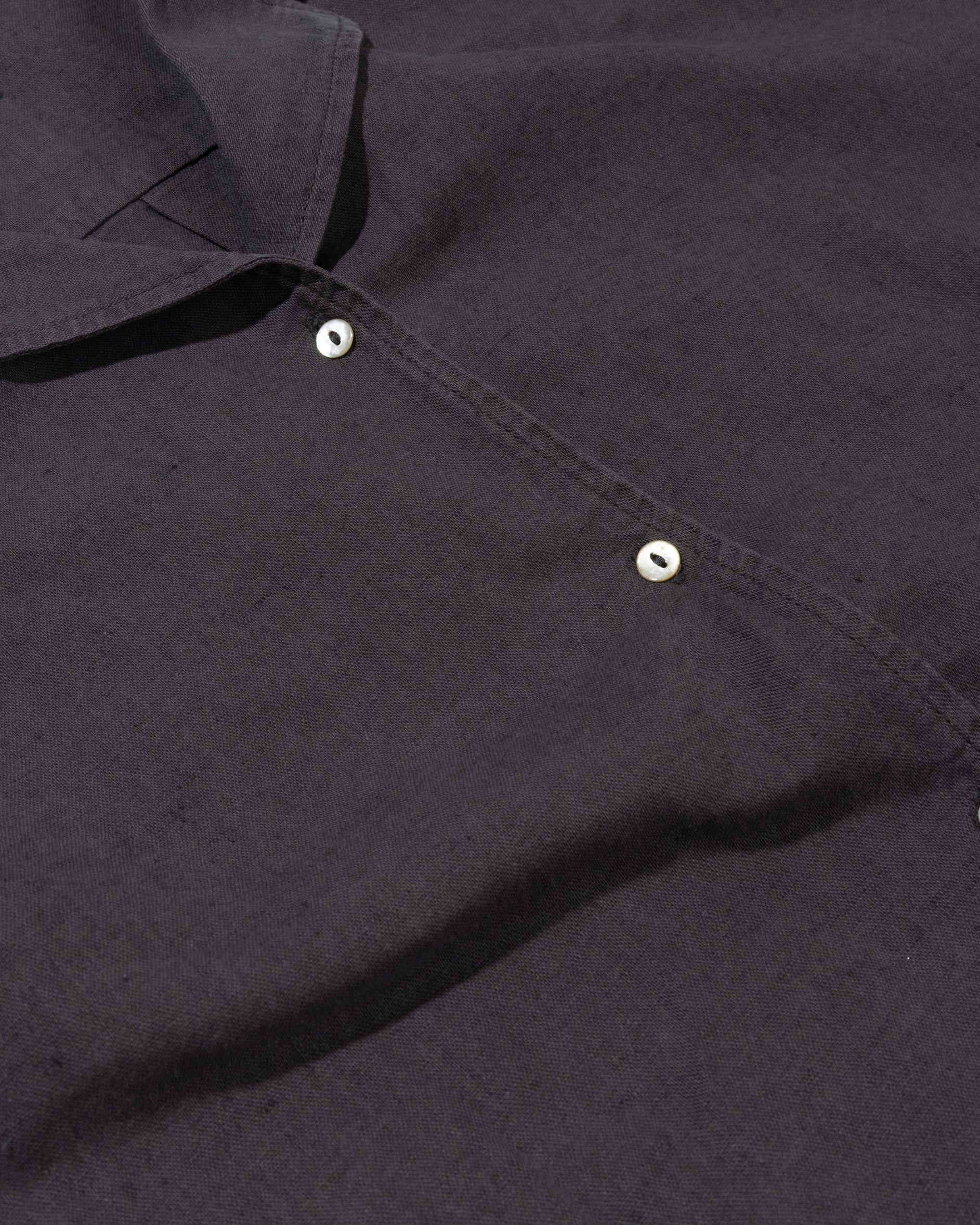 cotton linen blouse | steel blue - Image 7