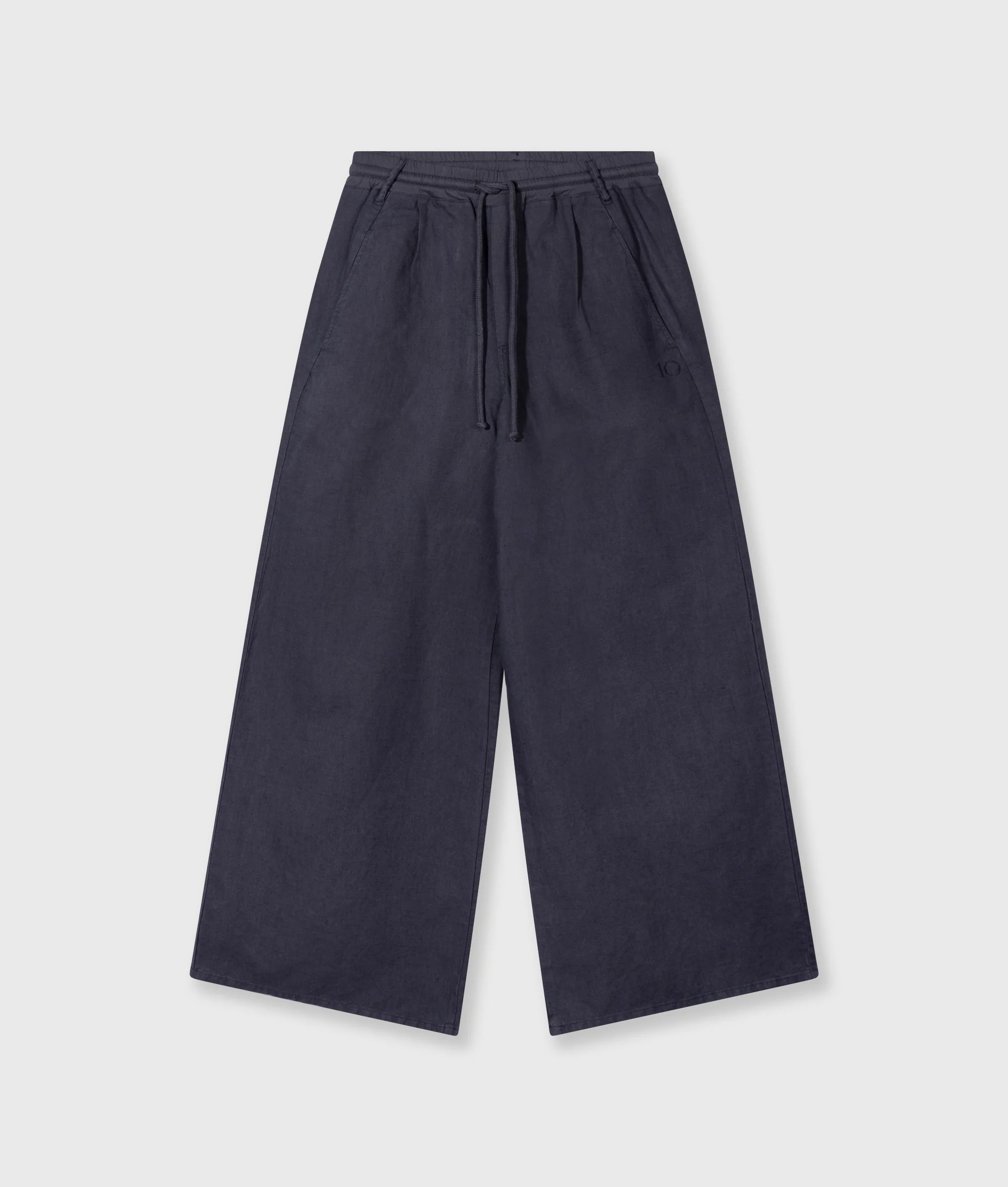 cotton linen pants | steel blue - Image 6
