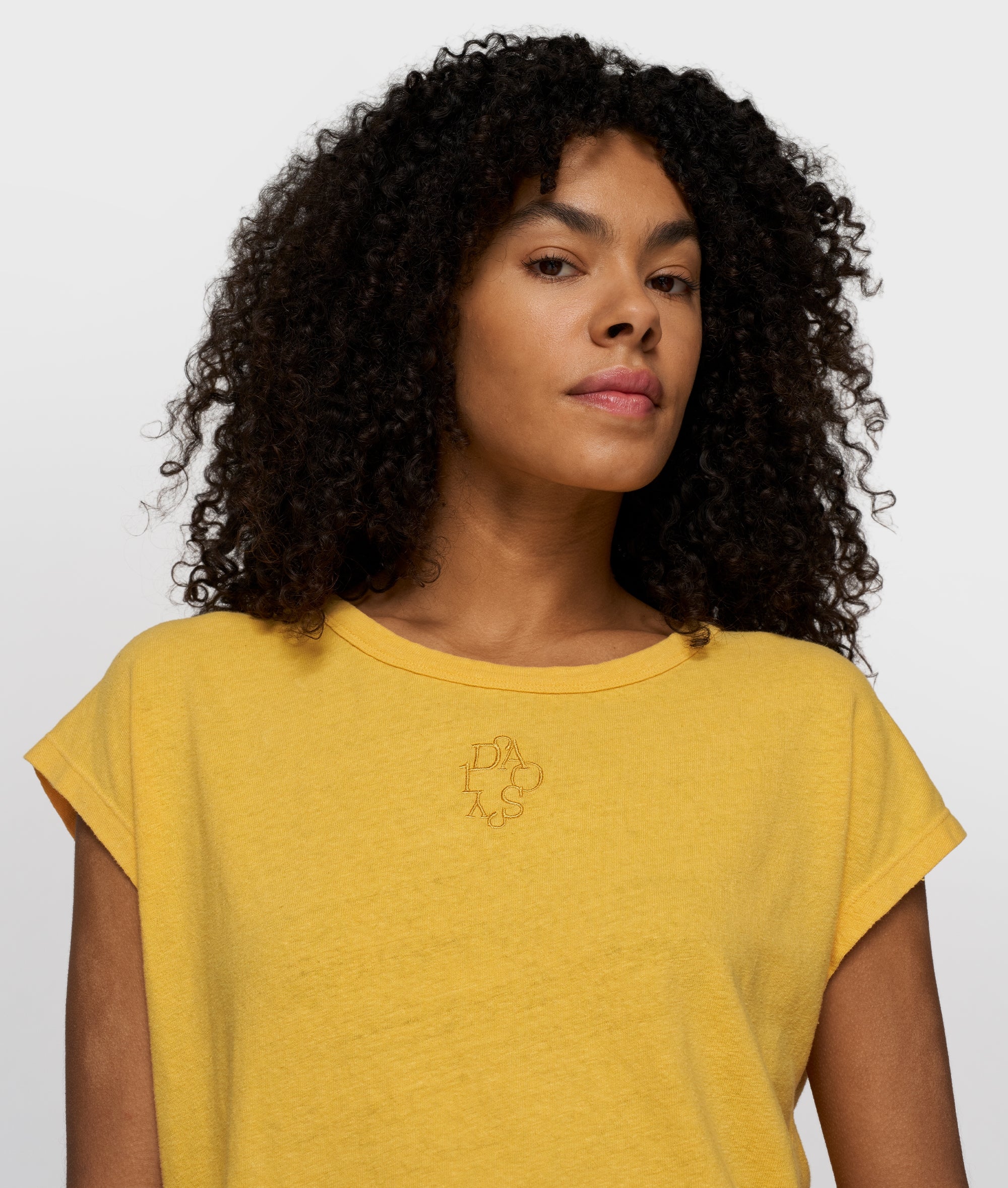 cotton linen tee | mango - Image 2