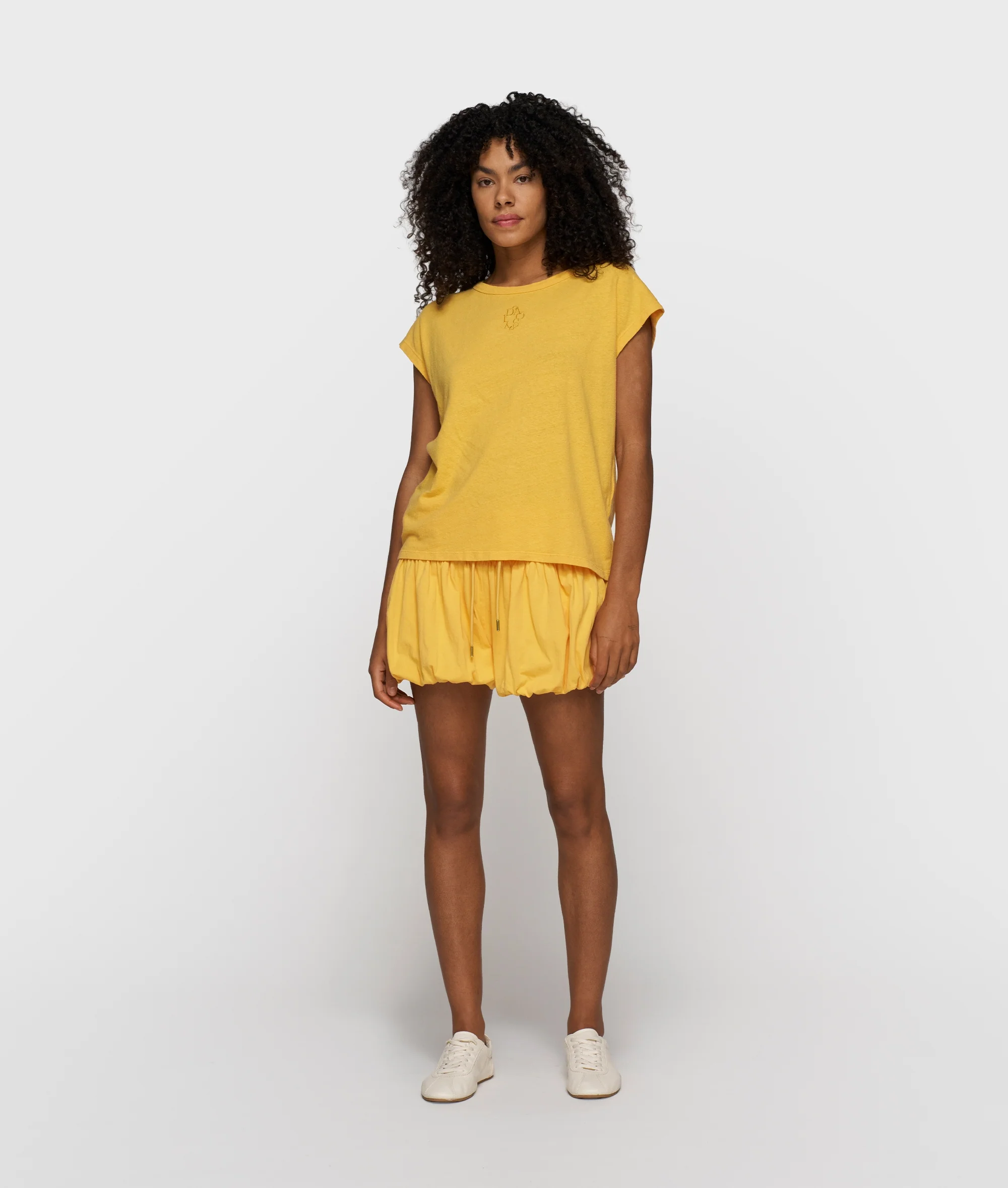 cotton linen tee | mango - Image 3