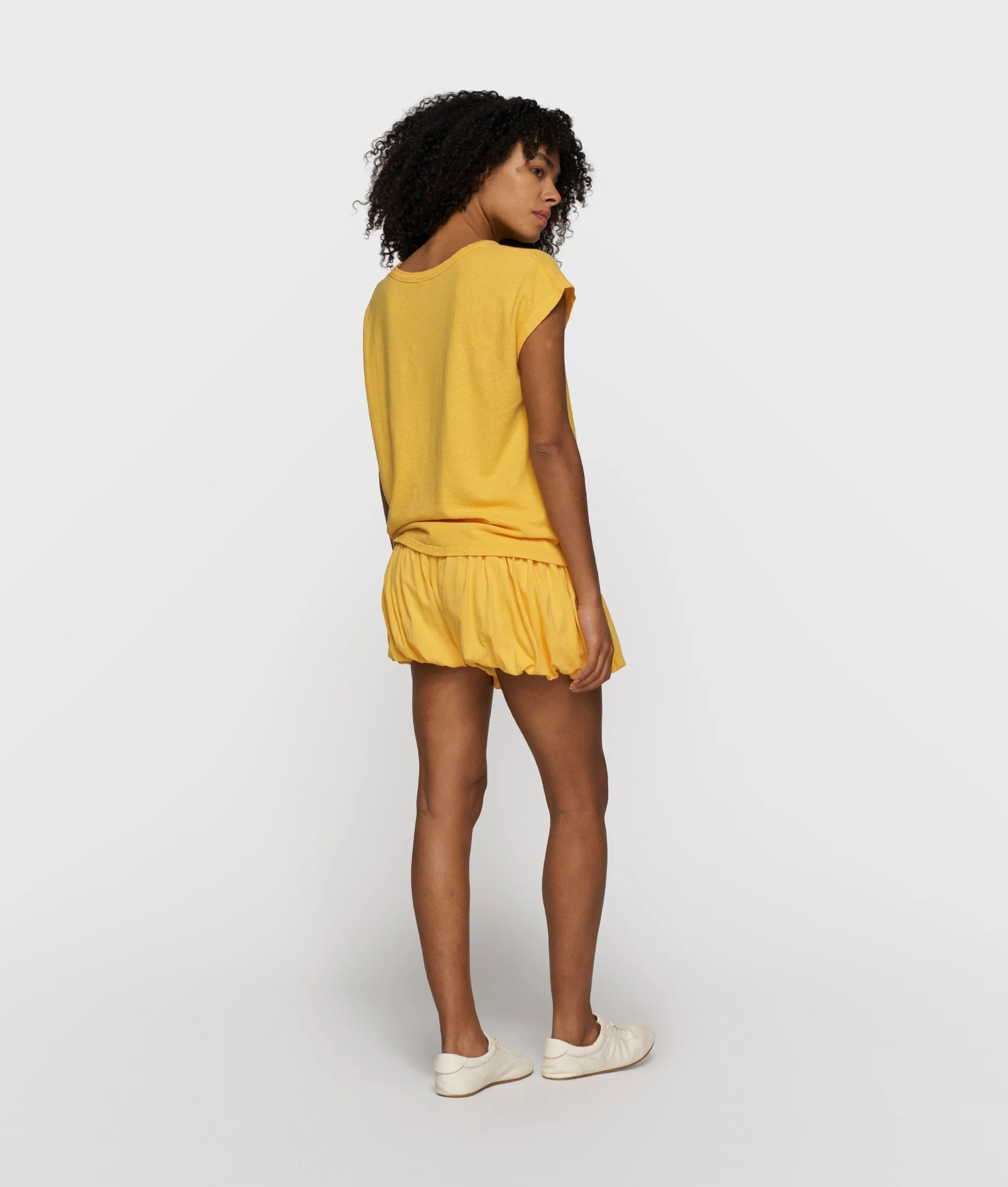 cotton linen tee | mango - Image 4