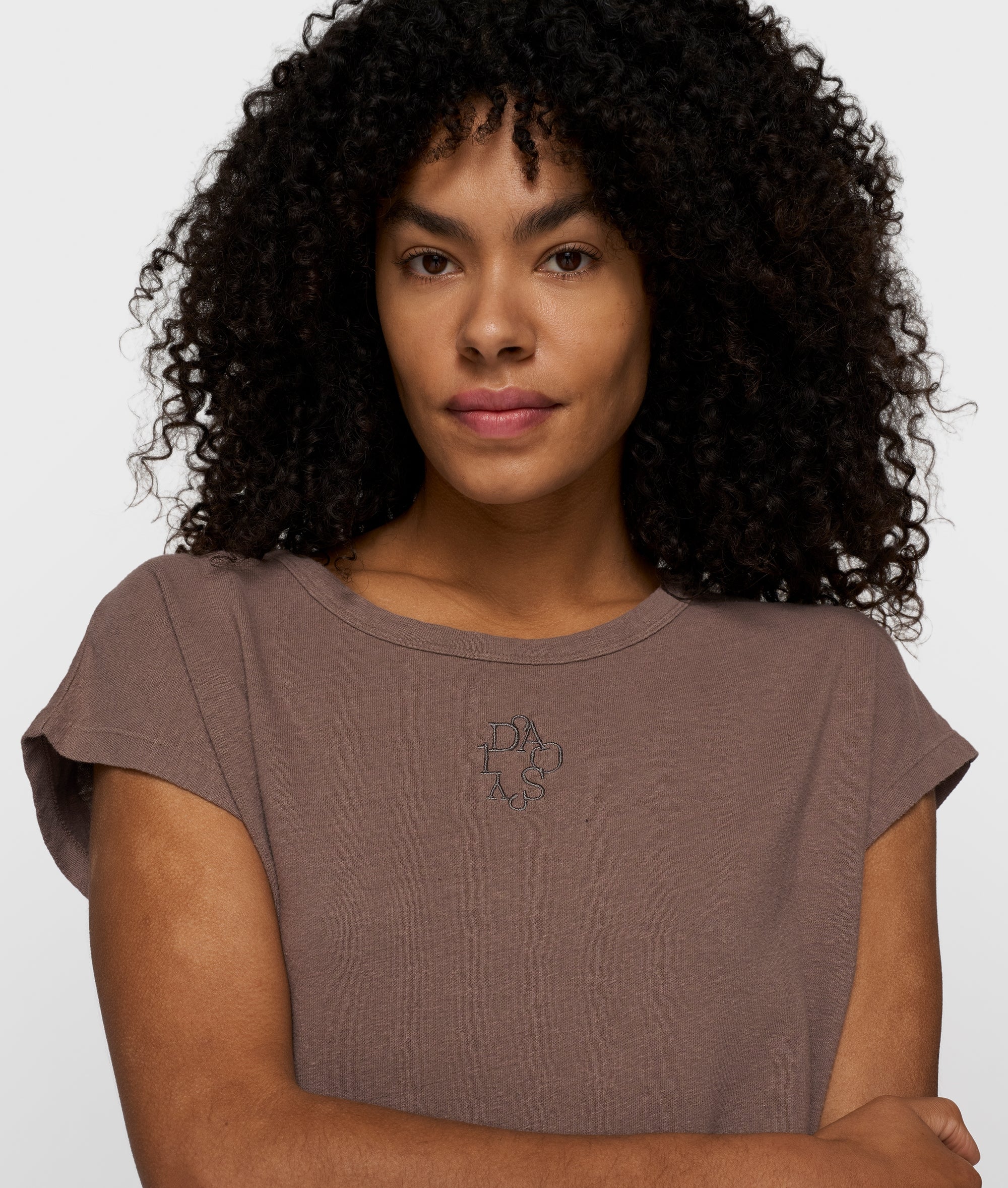 cotton linen tee | moonrock - Image 2