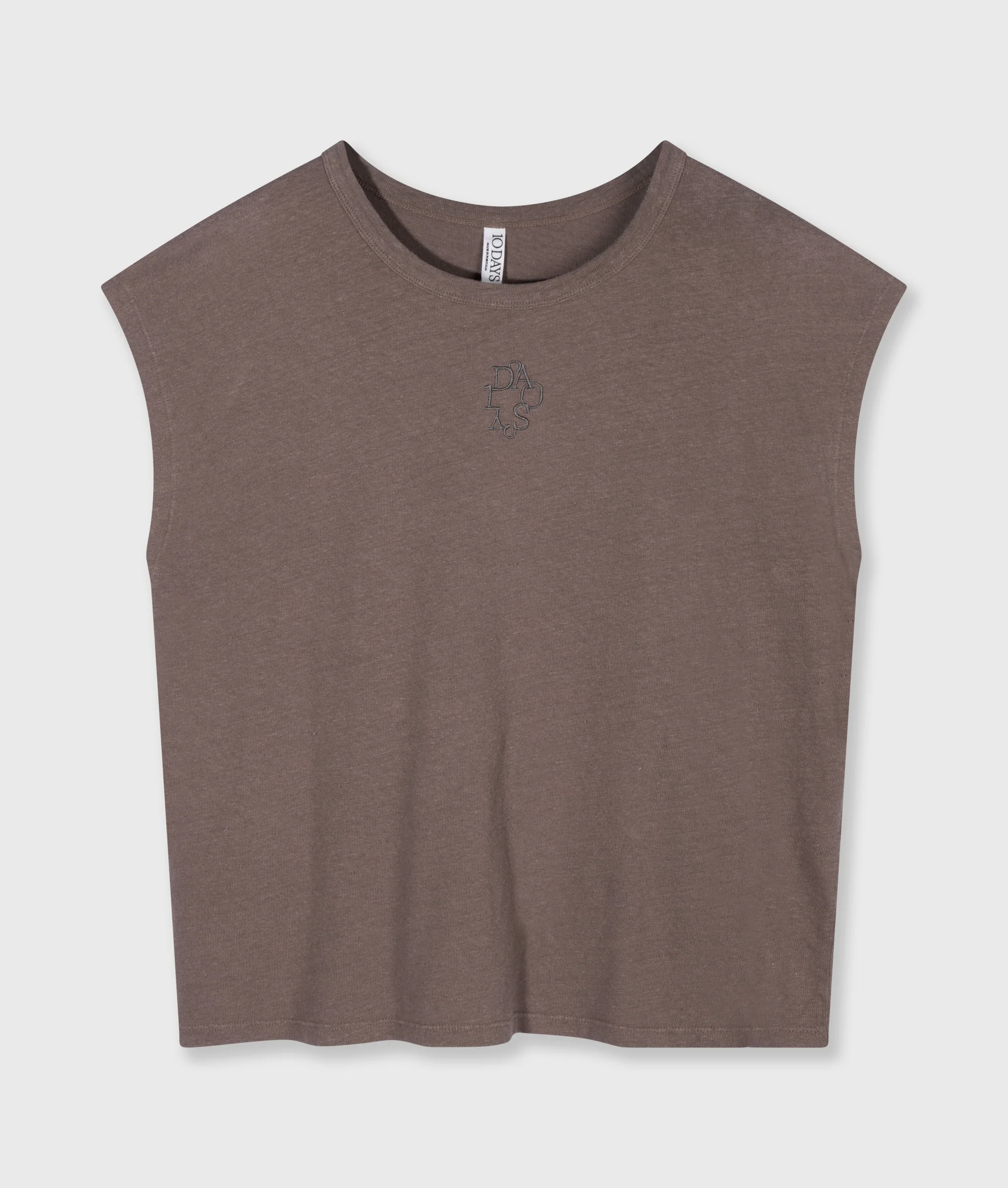 cotton linen tee | moonrock - Image 5