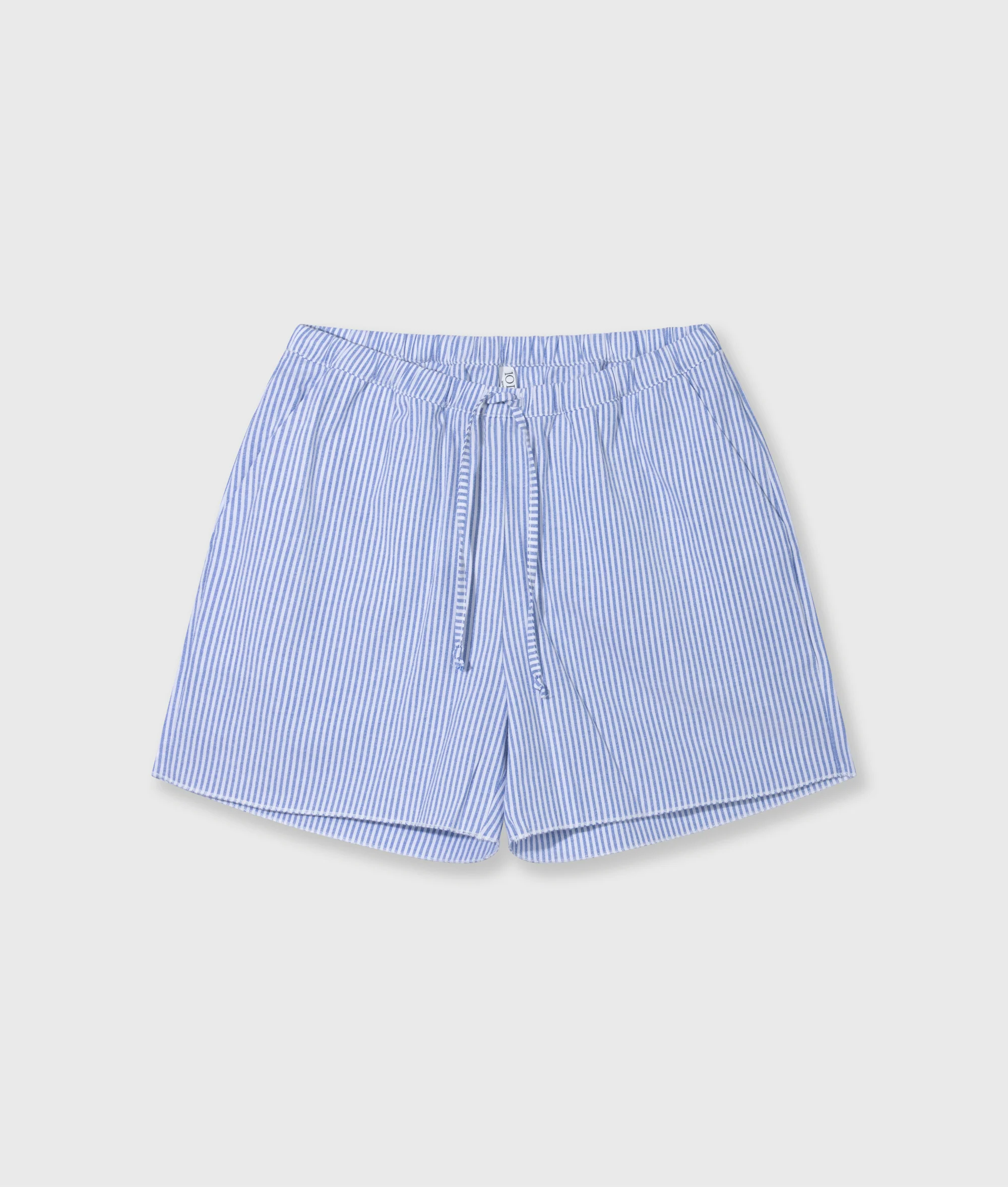 cotton shorts stripes | white/steel blue - Image 5