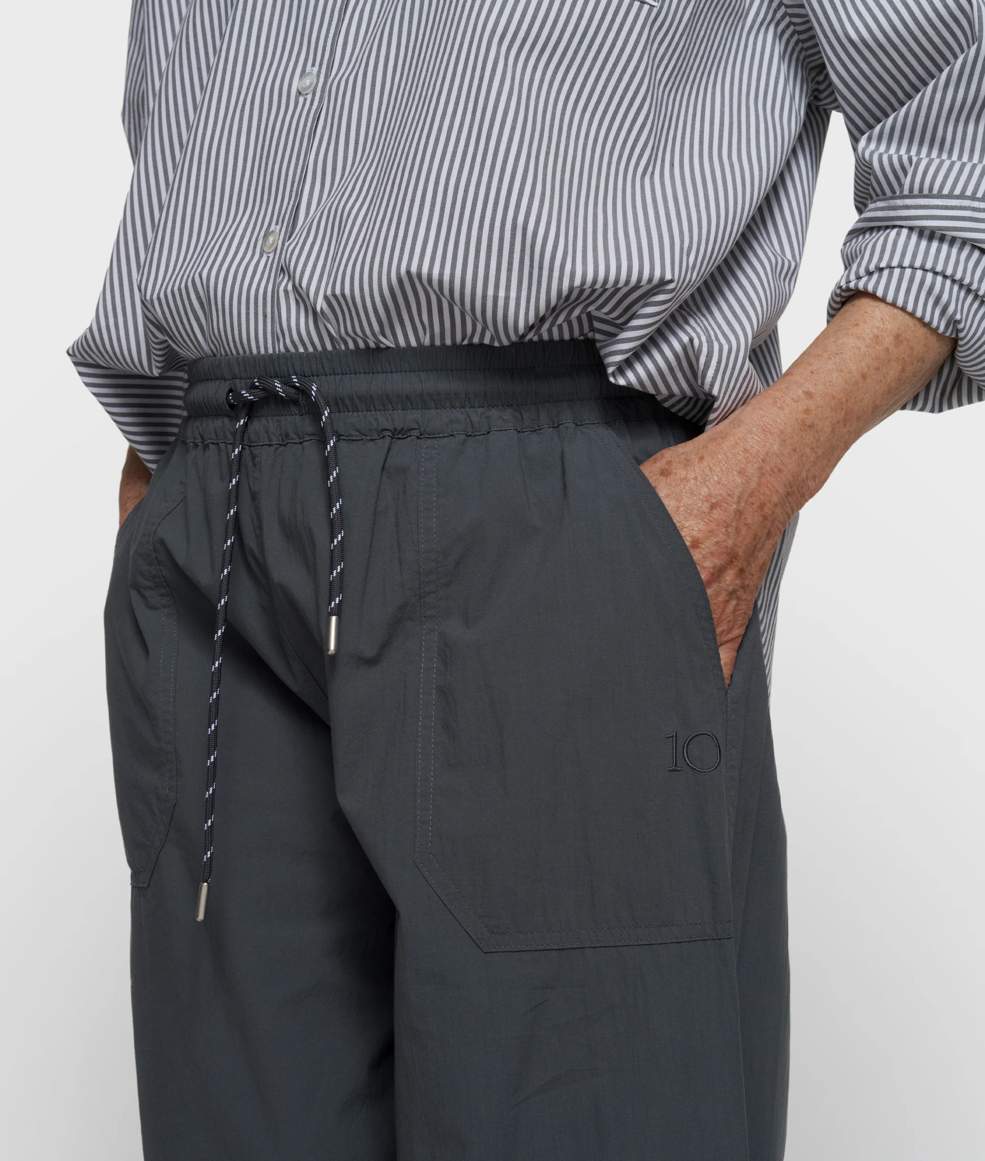 crinkle jogger | steel blue - Image 4
