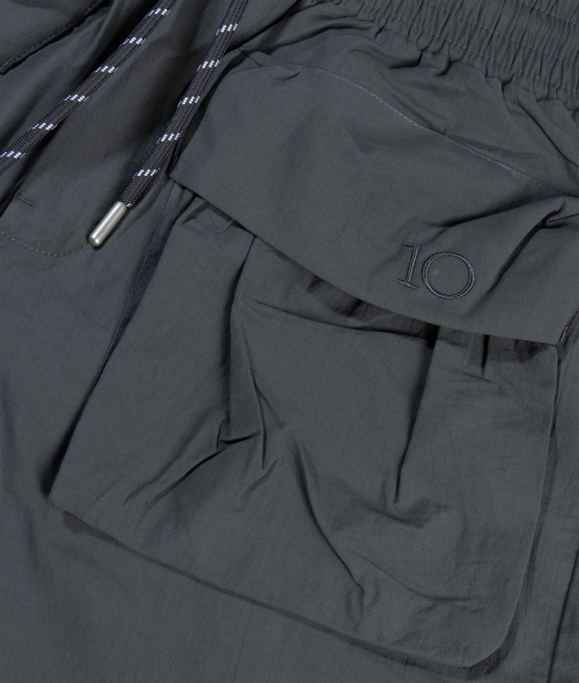 crinkle utility shorts | steel blue - Image 7