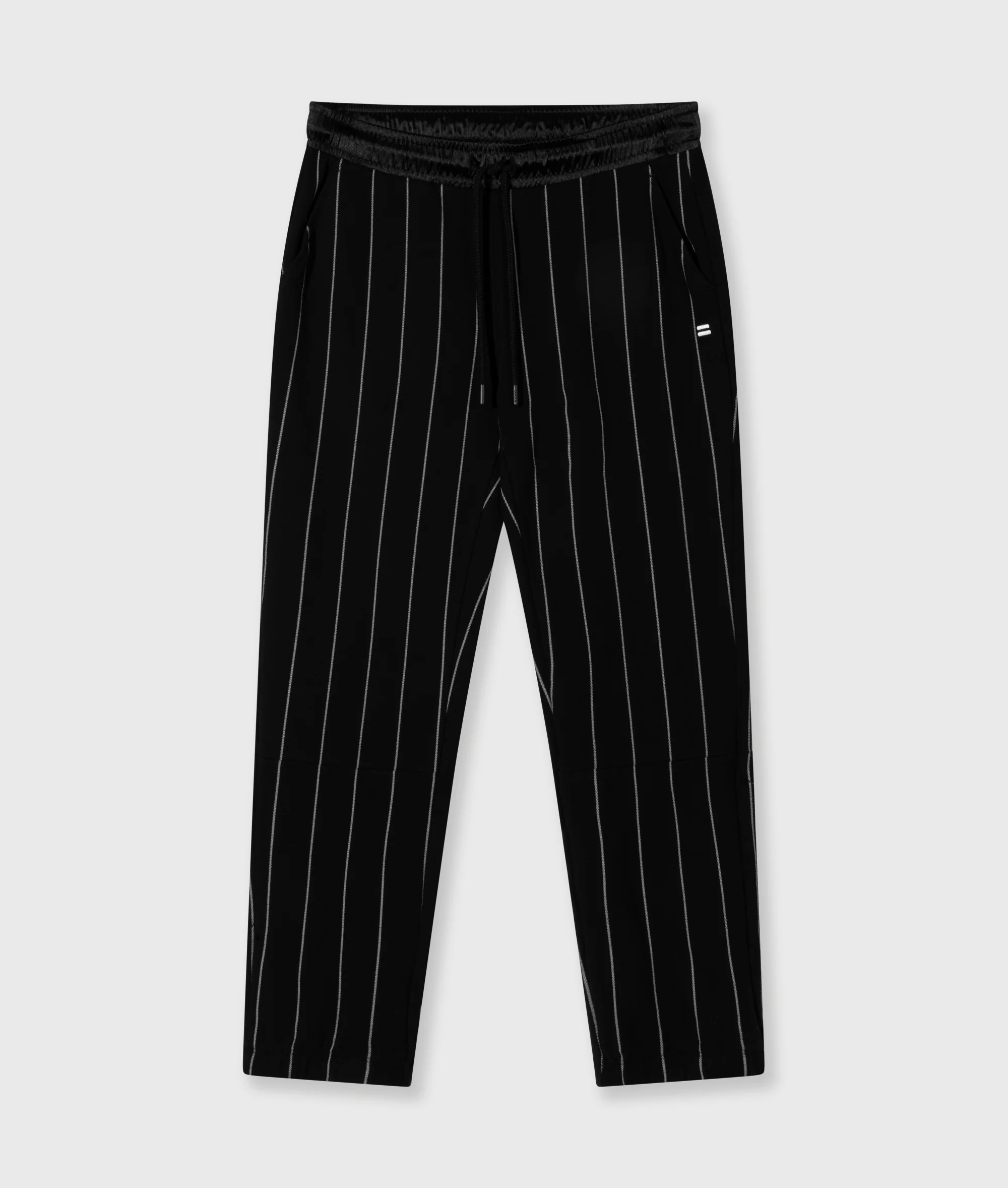 cropped jogger pinstripe | black - Image 6