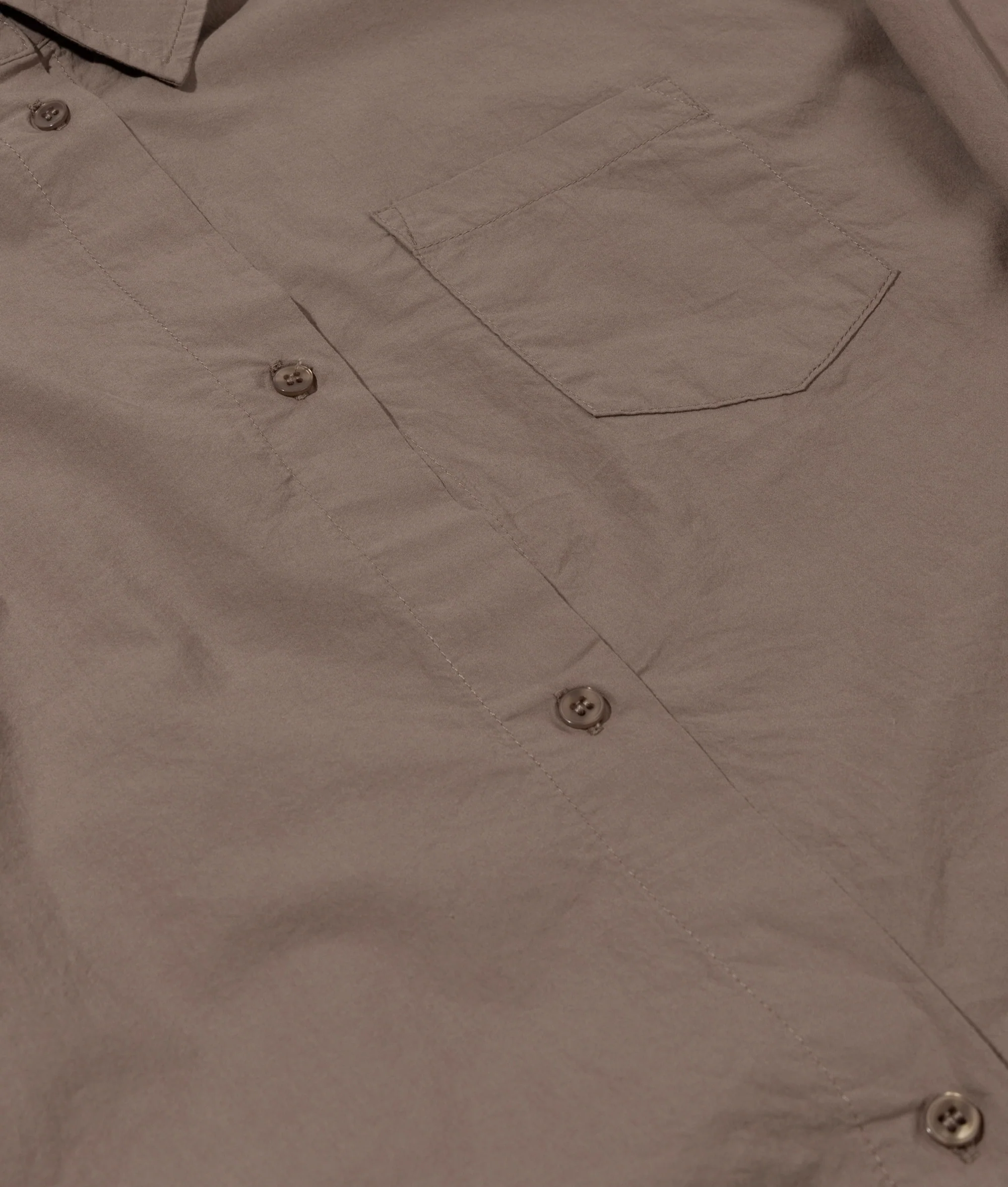 cropped shirt poplin | moonrock - Image 7