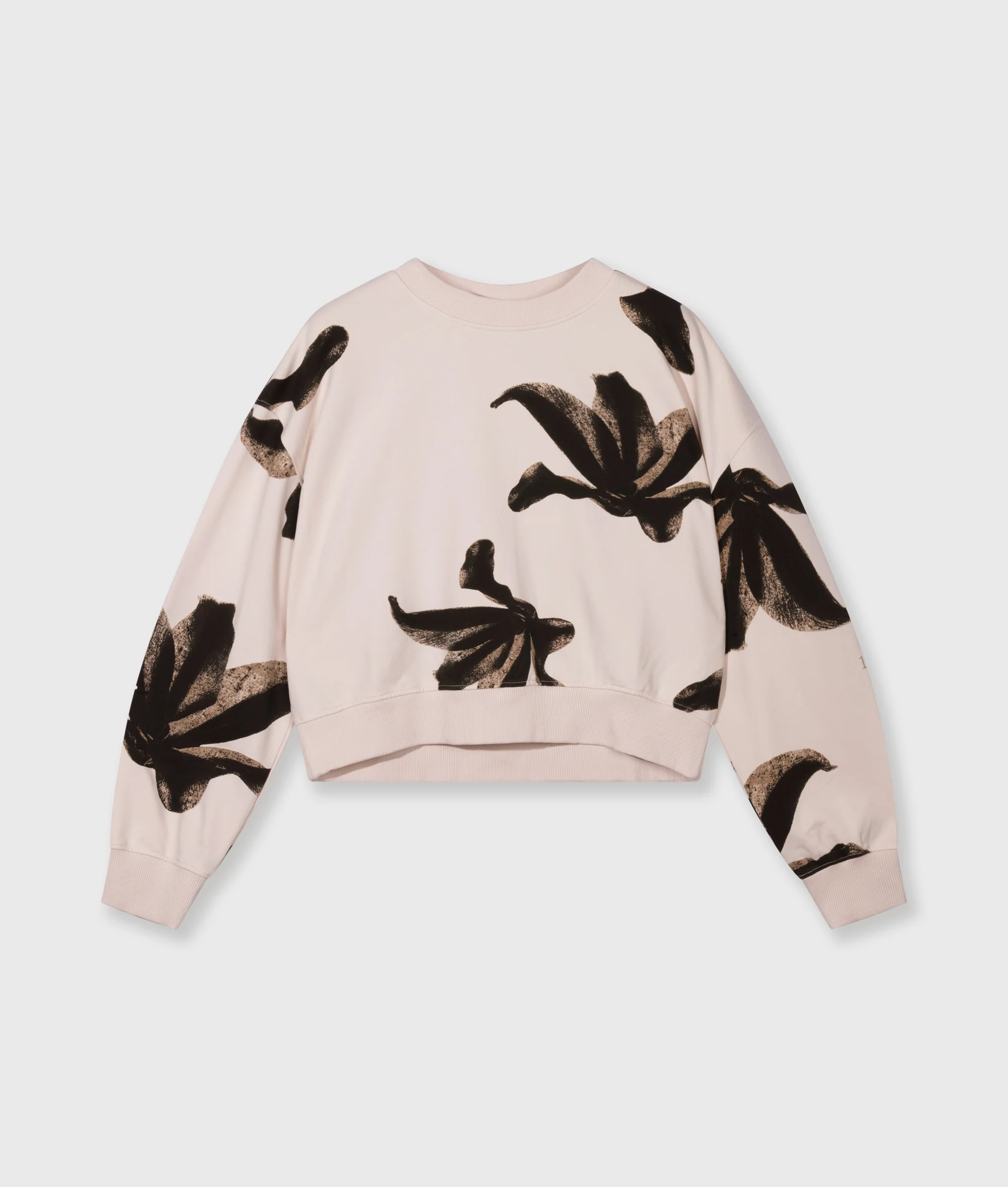 cropped sweater flower | powder - Image 5