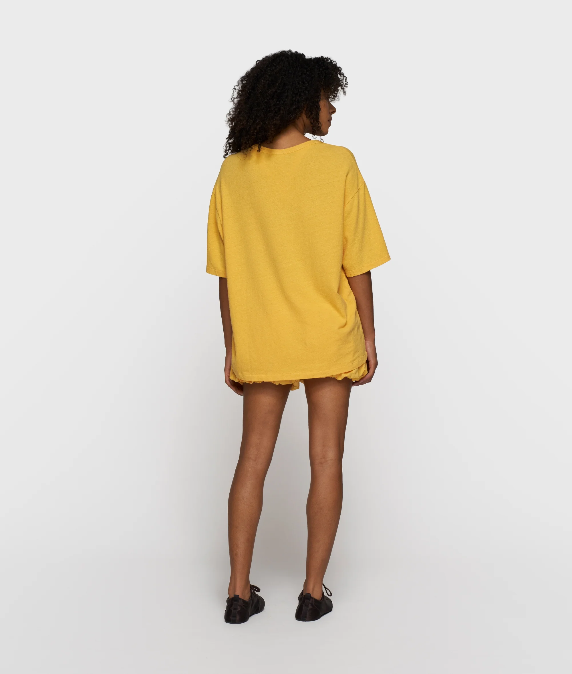 deep tee cotton linen | mango - Image 4