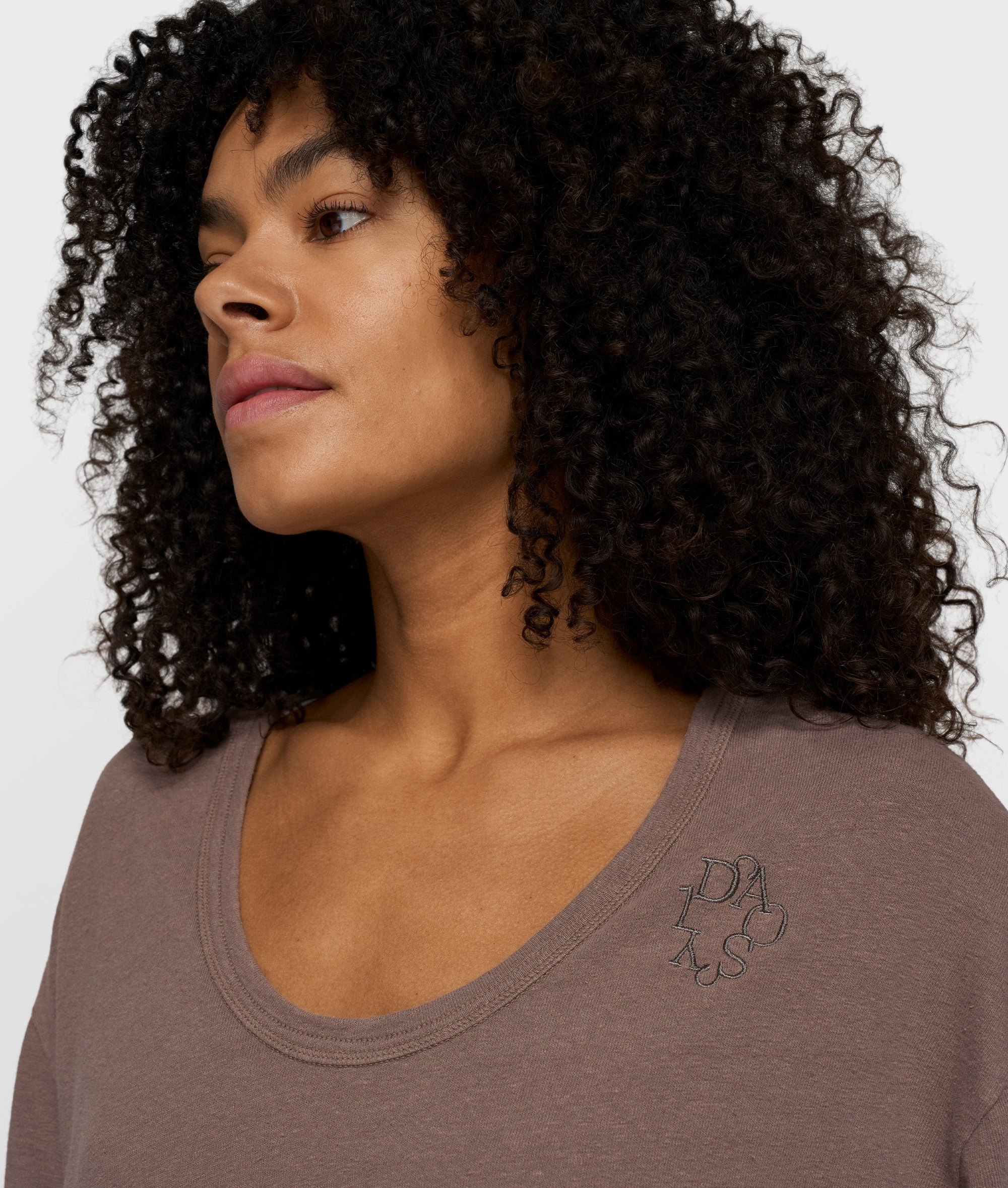 deep tee cotton linen | moonrock - Image 2