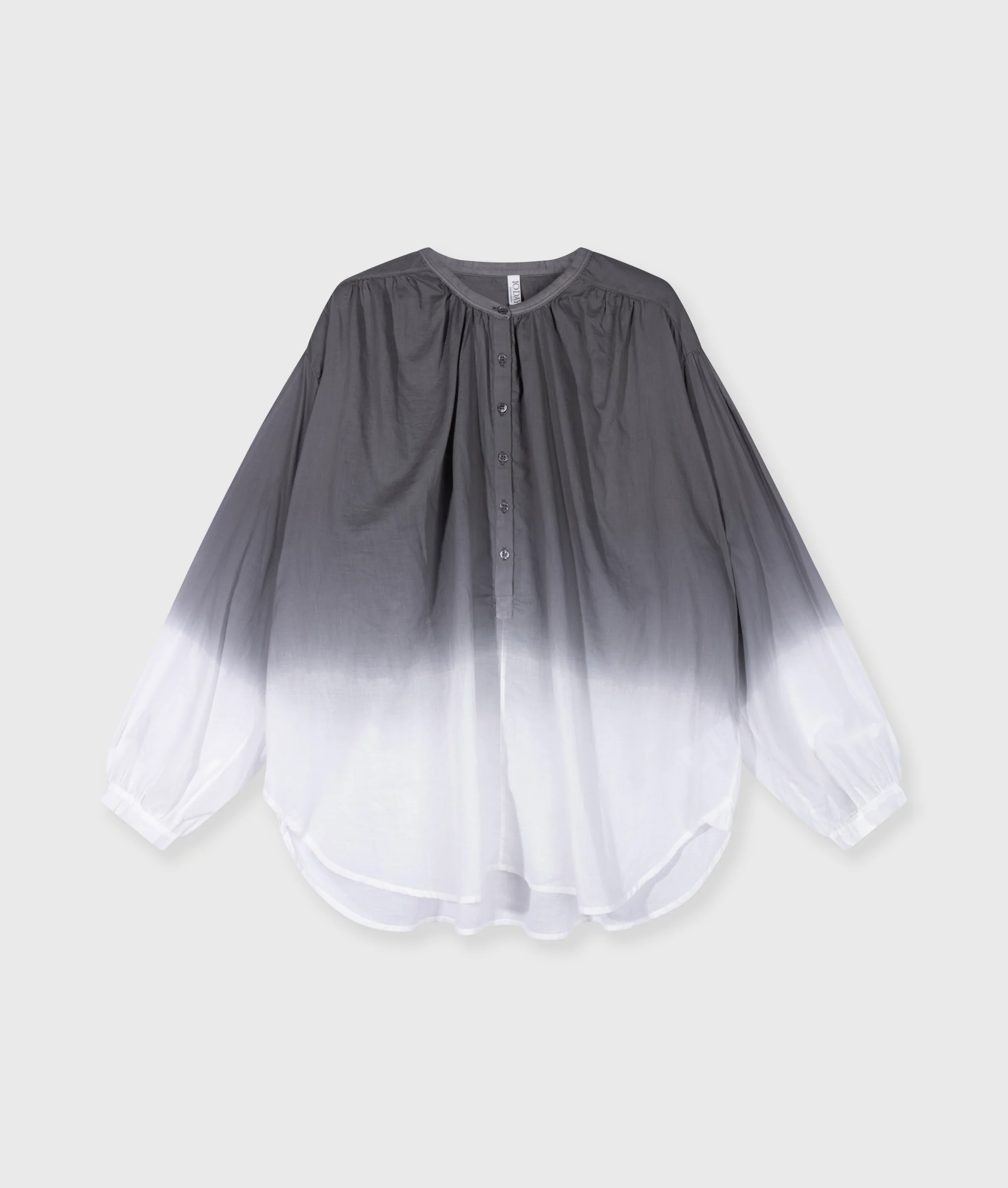 dip dye blouse | mid grey - Image 6