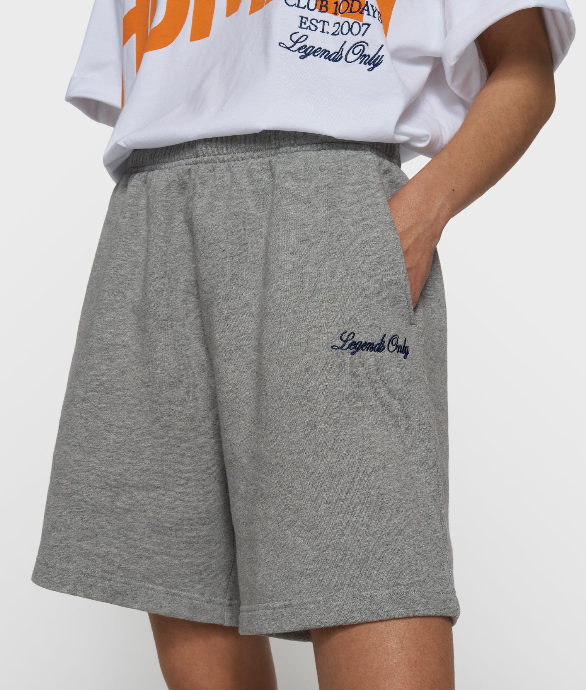 easy short | light grey melee - Image 2