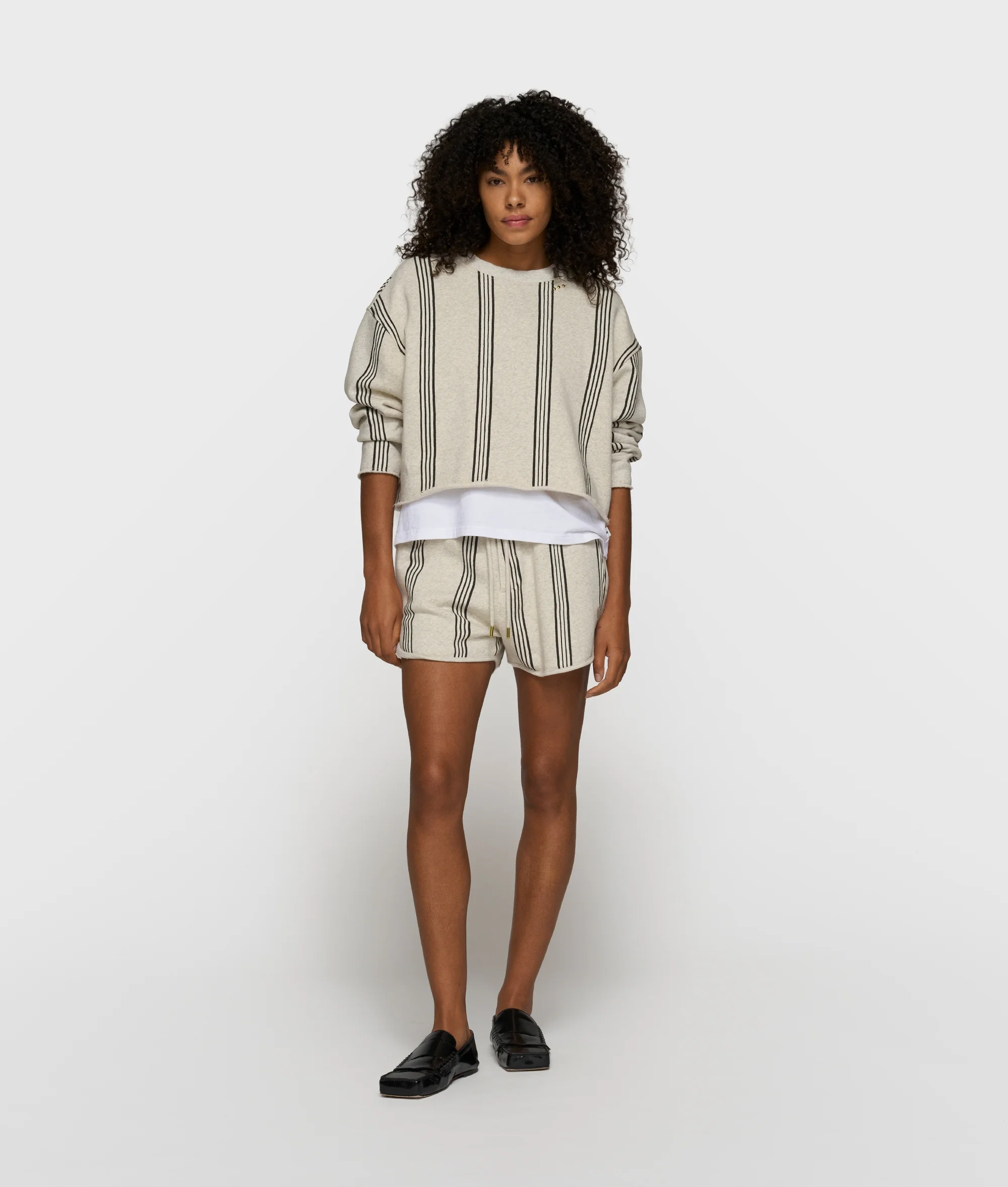 easy shorts stripes | soft white melee - Image 5