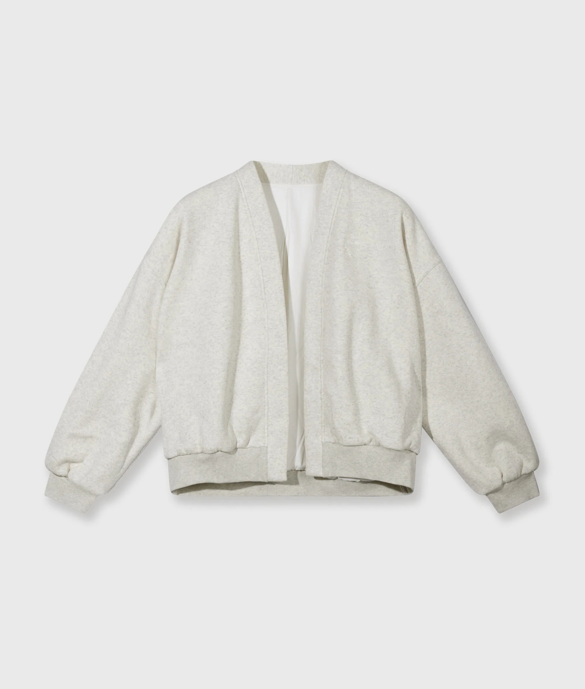 fleece bomber | soft white melee - Image 10