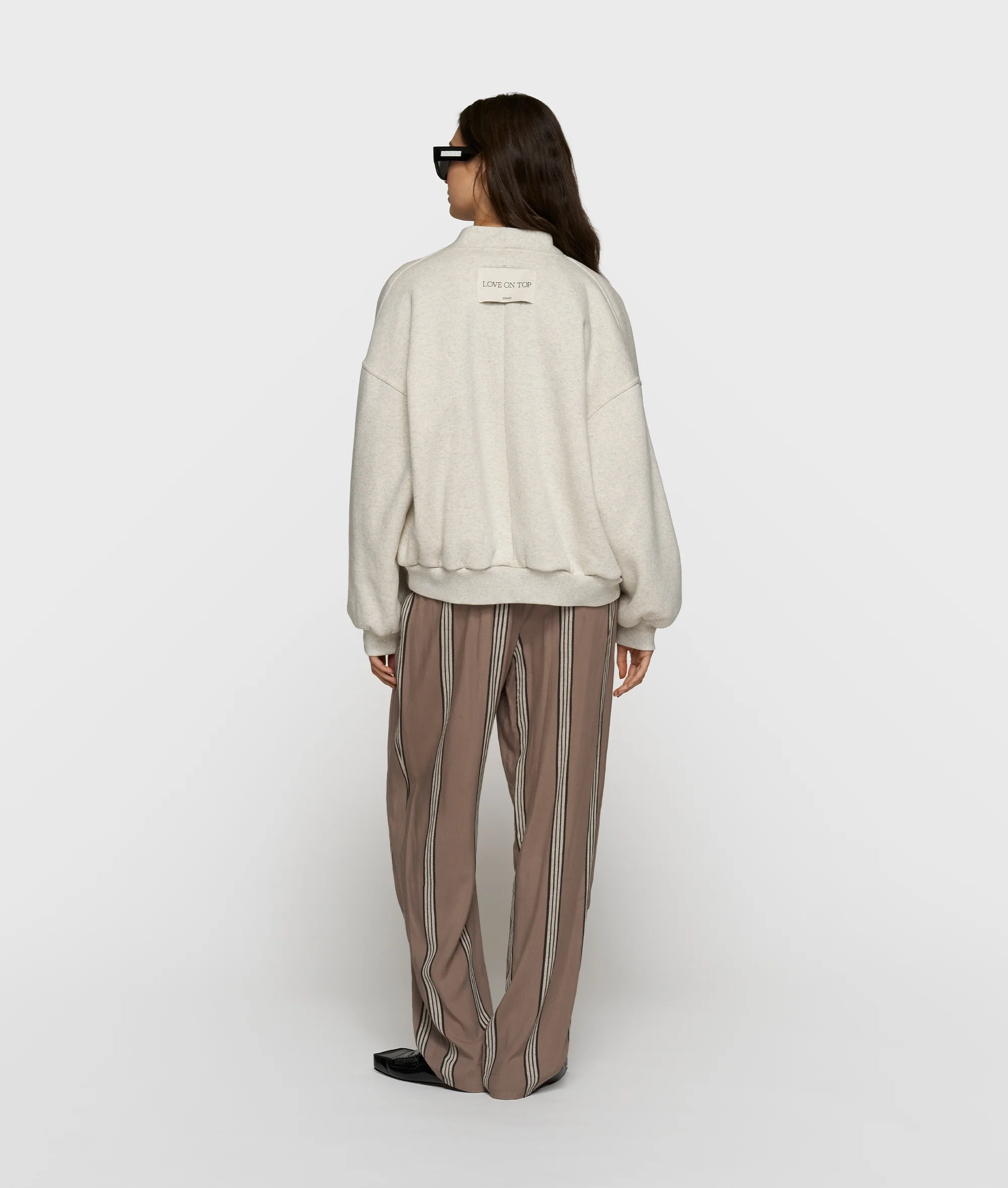 fleece bomber | soft white melee - Image 4
