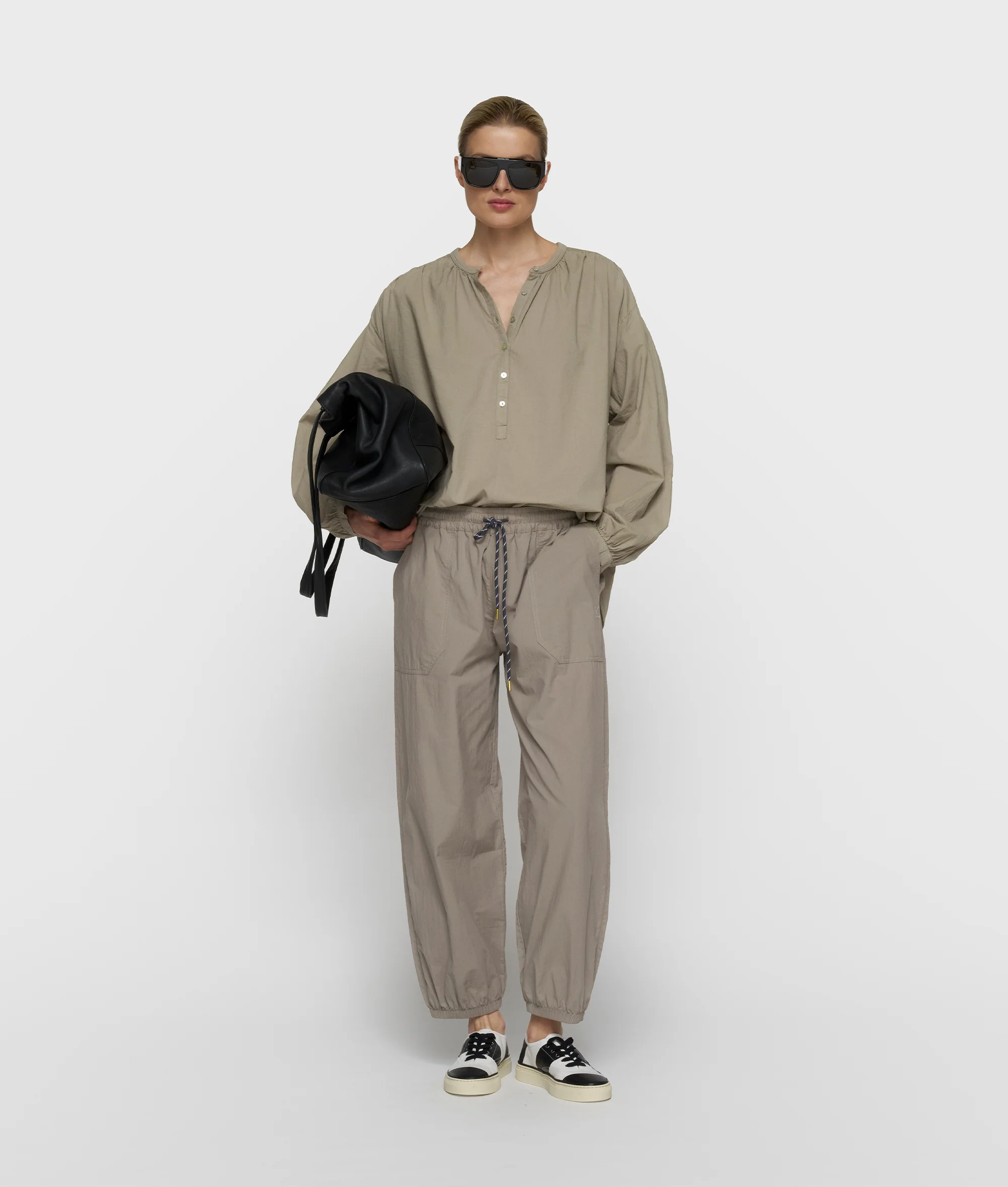 flowy blouse | fog - Image 3