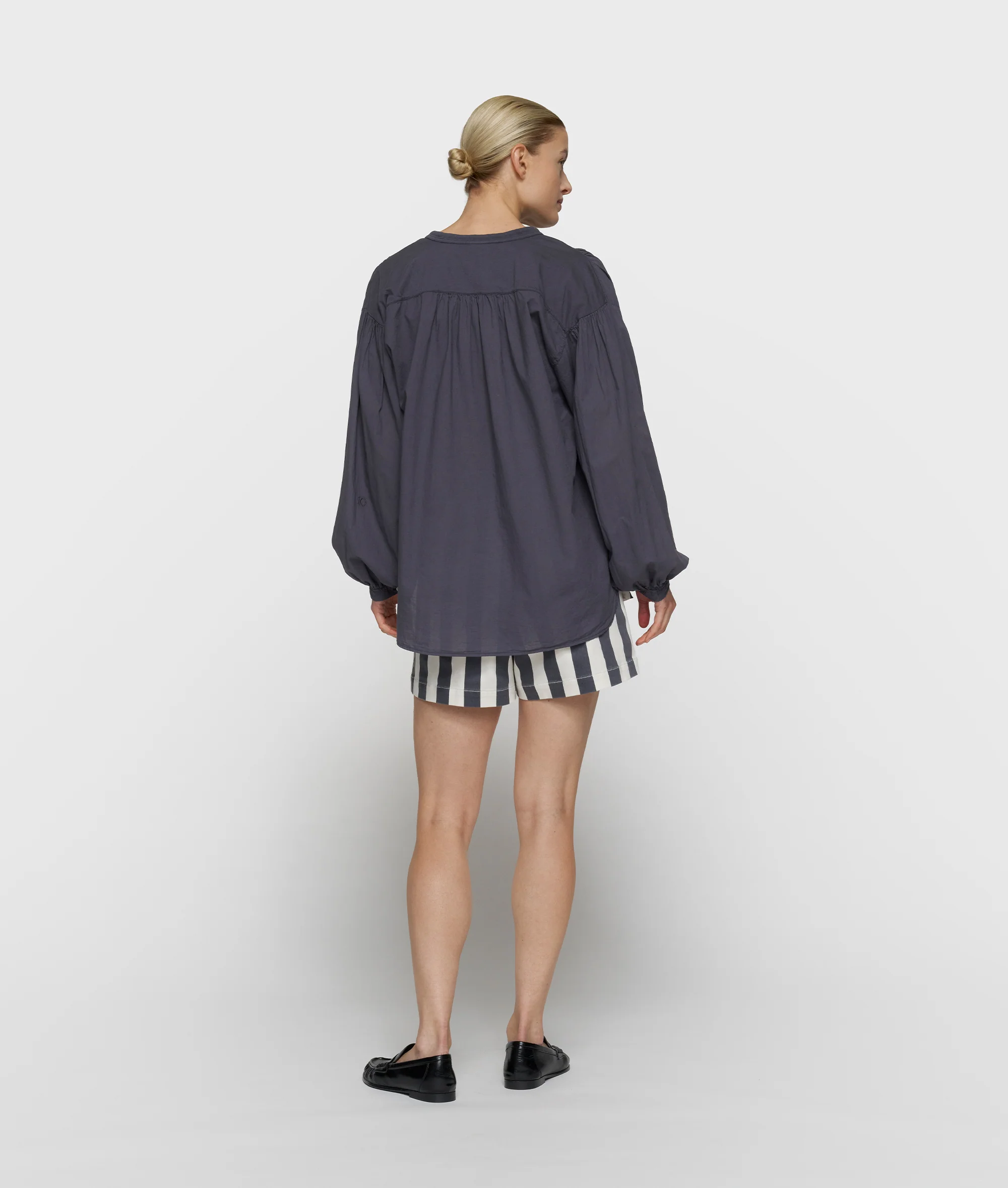 flowy blouse | steel blue - Image 4