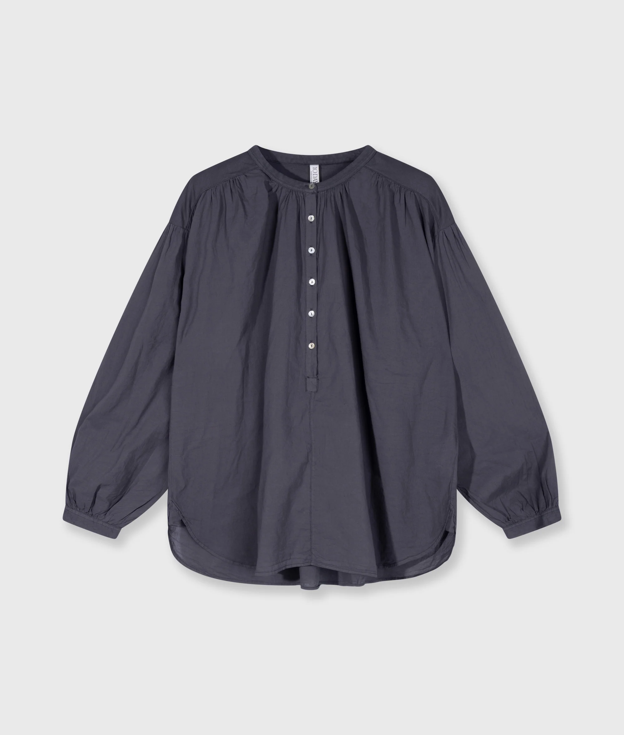 flowy blouse | steel blue - Image 5