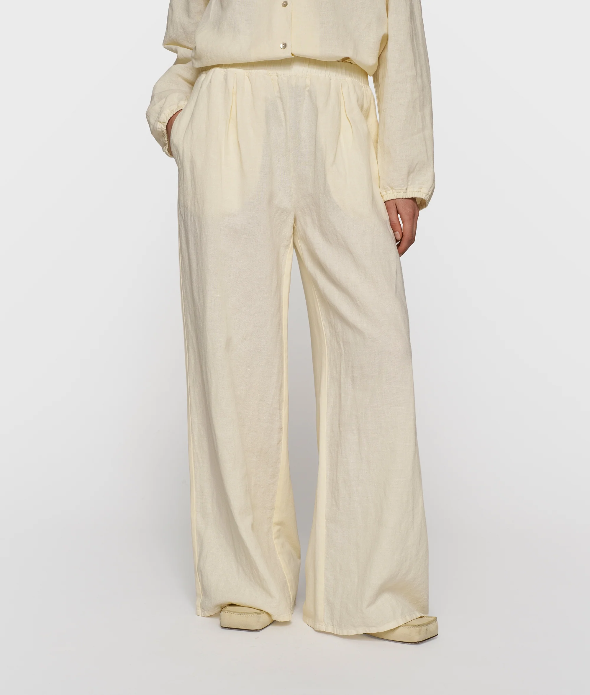 flowy pants linen | soft vanilla - Image 2