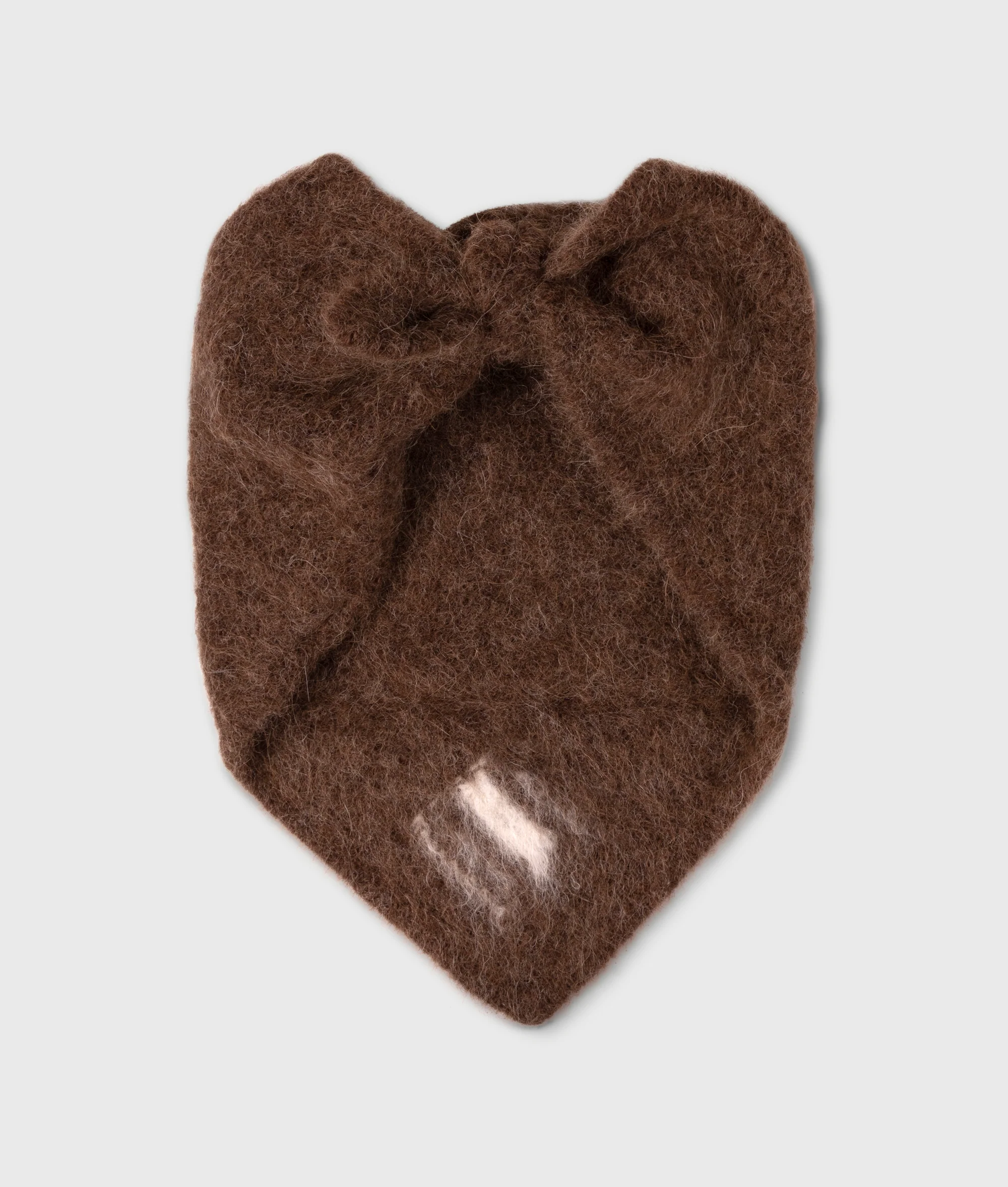 hairy knit bandana | dark truffle - Image 3