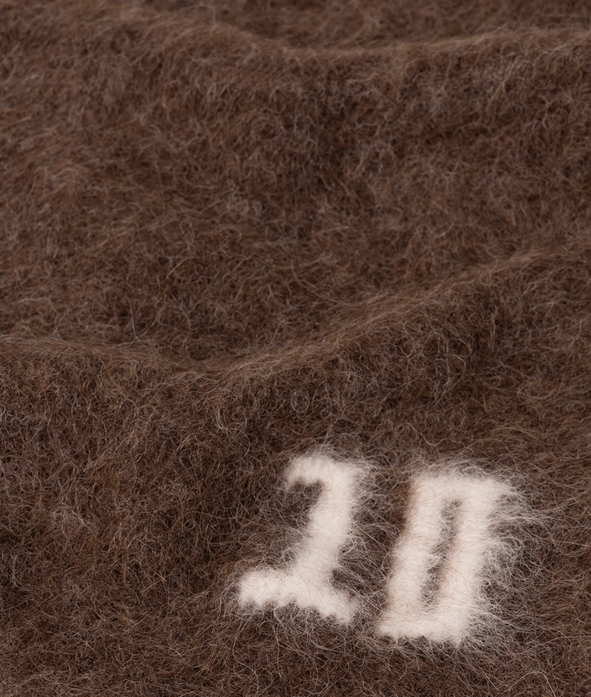 hairy knit bandana | dark truffle - Image 4