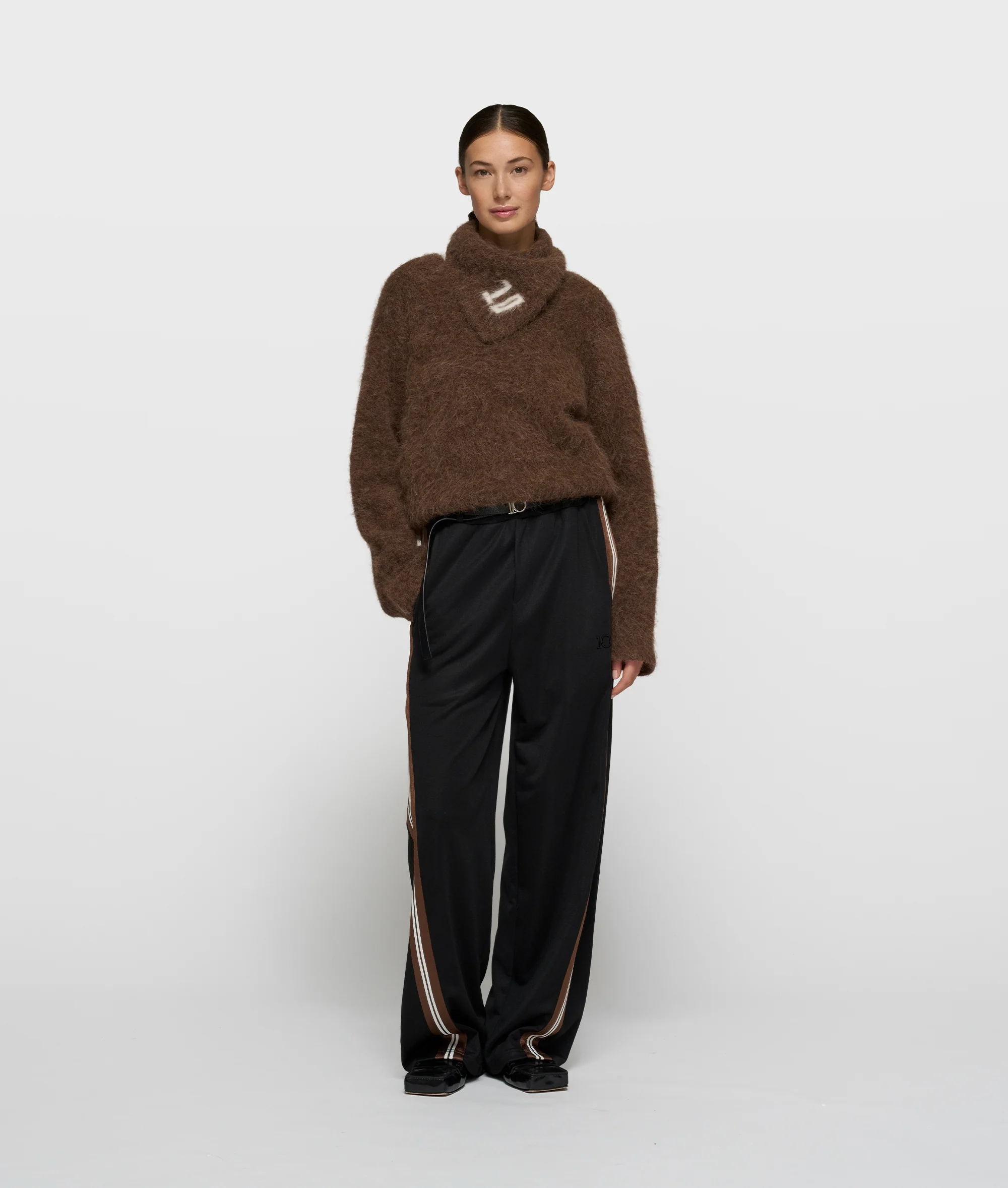 hairy knit bandana | dark truffle - Image 5