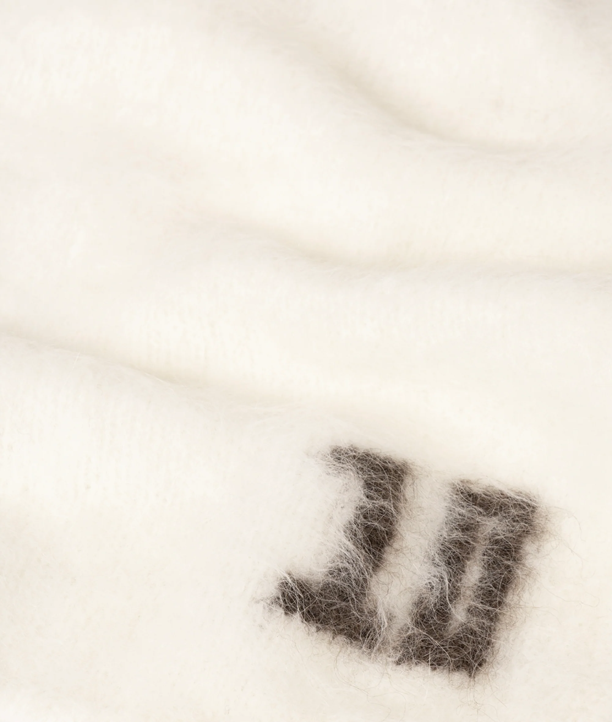 hairy knit bandana | ecru - Image 4