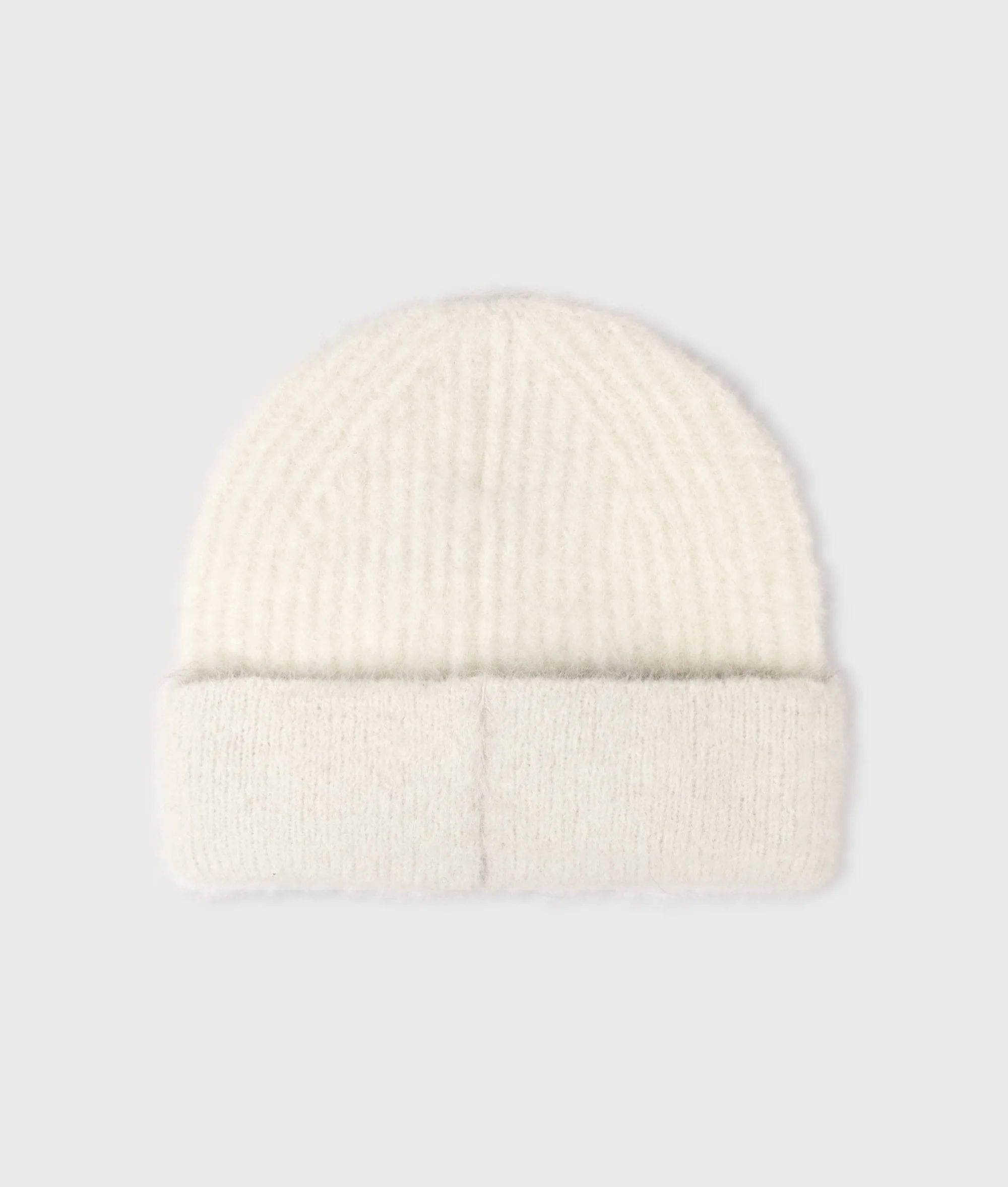 hairy knit beanie | ecru - Image 3