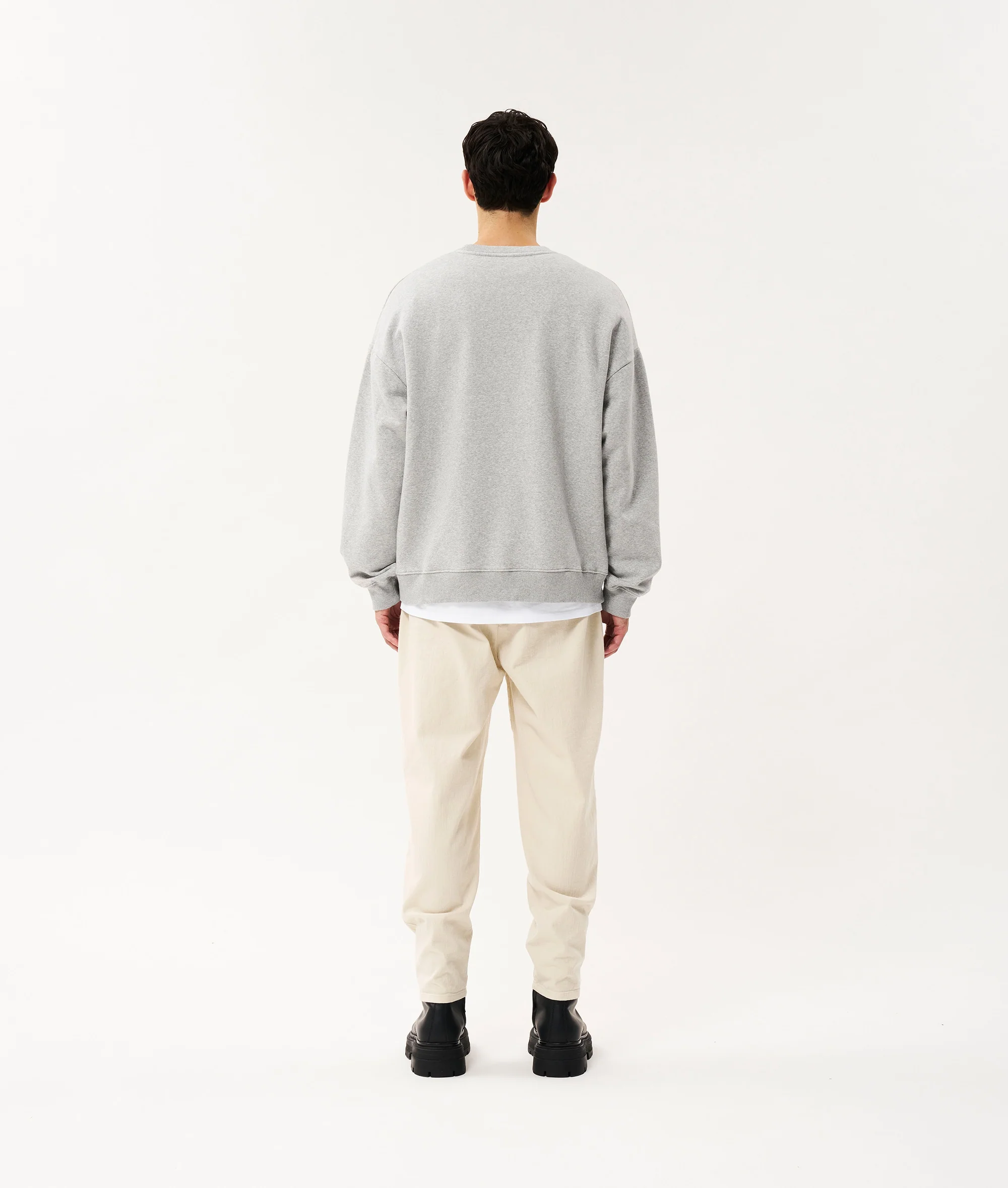 Human fleece sweater | light grey melee - Image 3
