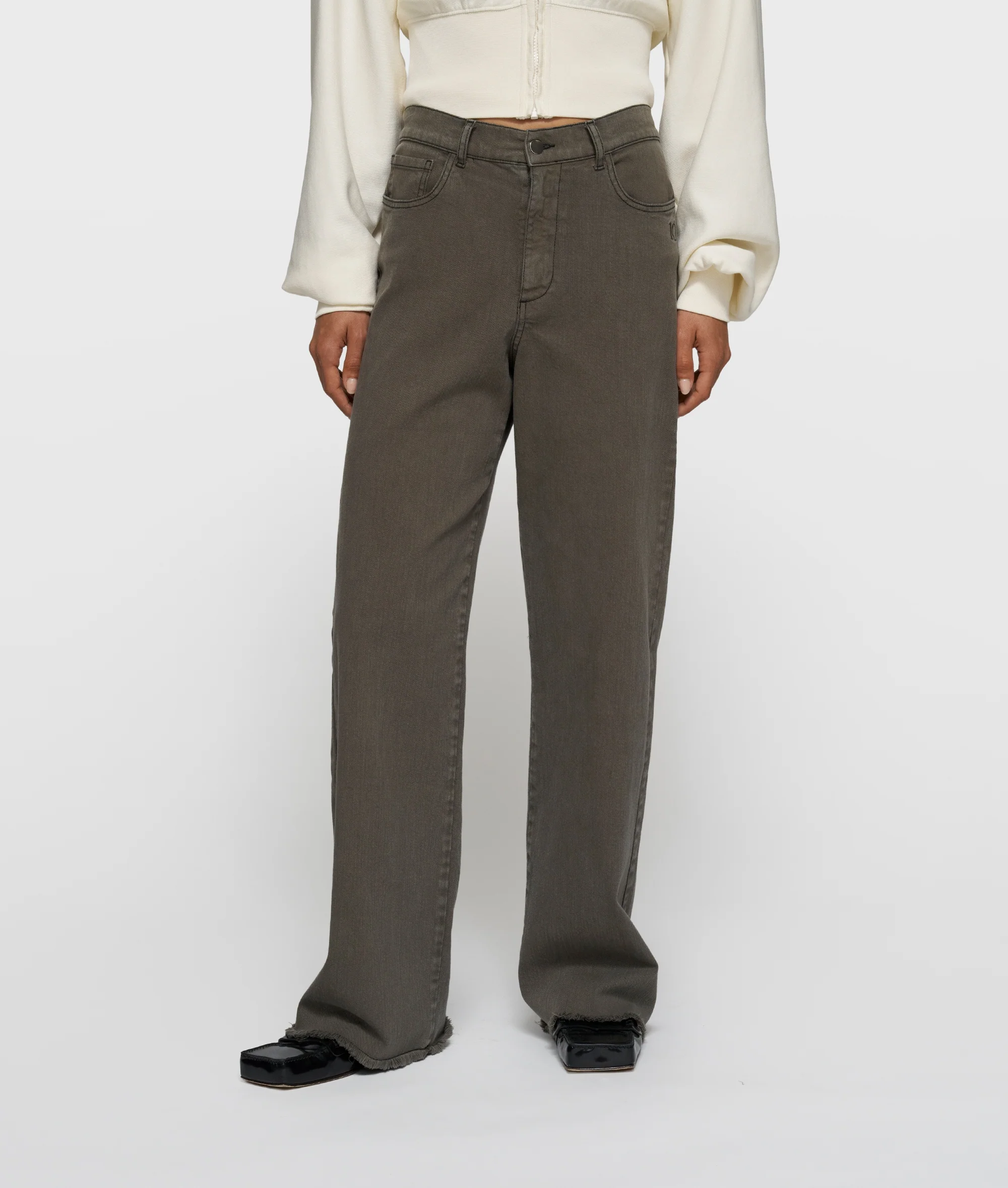 jog twill pants | dark truffle - Image 2