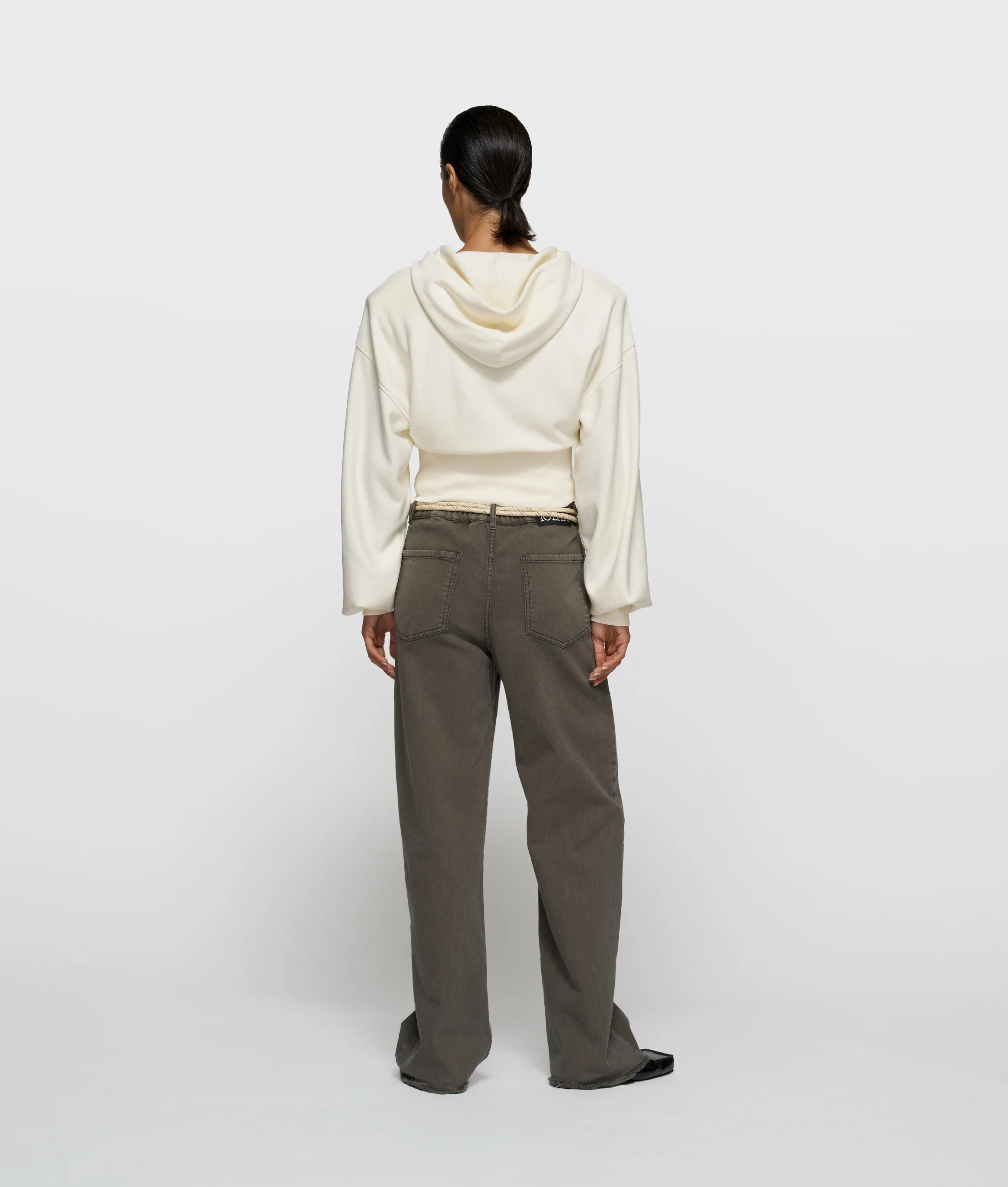 jog twill pants | dark truffle - Image 3
